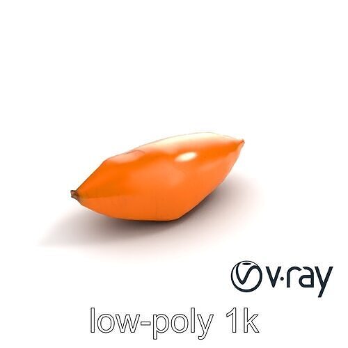 Detailed Sweet Potato Model Pack Low-poly 3D model 6