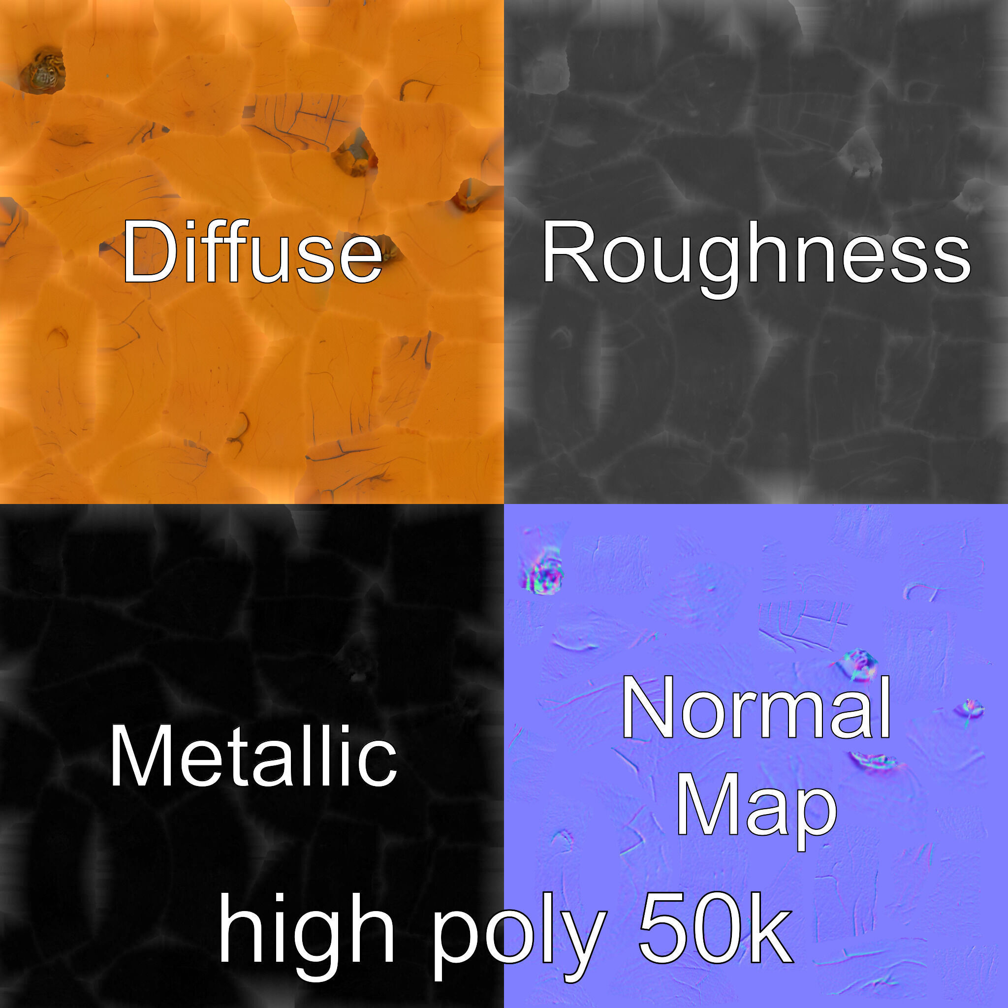 Detailed Sweet Potato Model Pack Low-poly 3D model_1