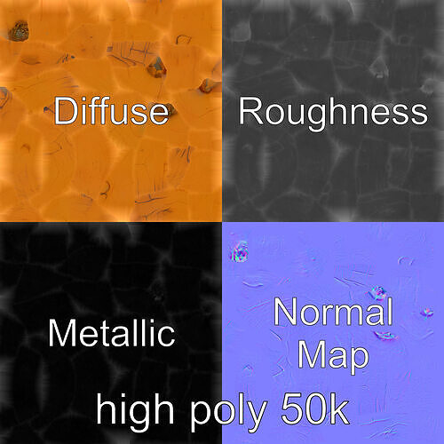 Detailed Sweet Potato Model Pack Low-poly 3D model 2