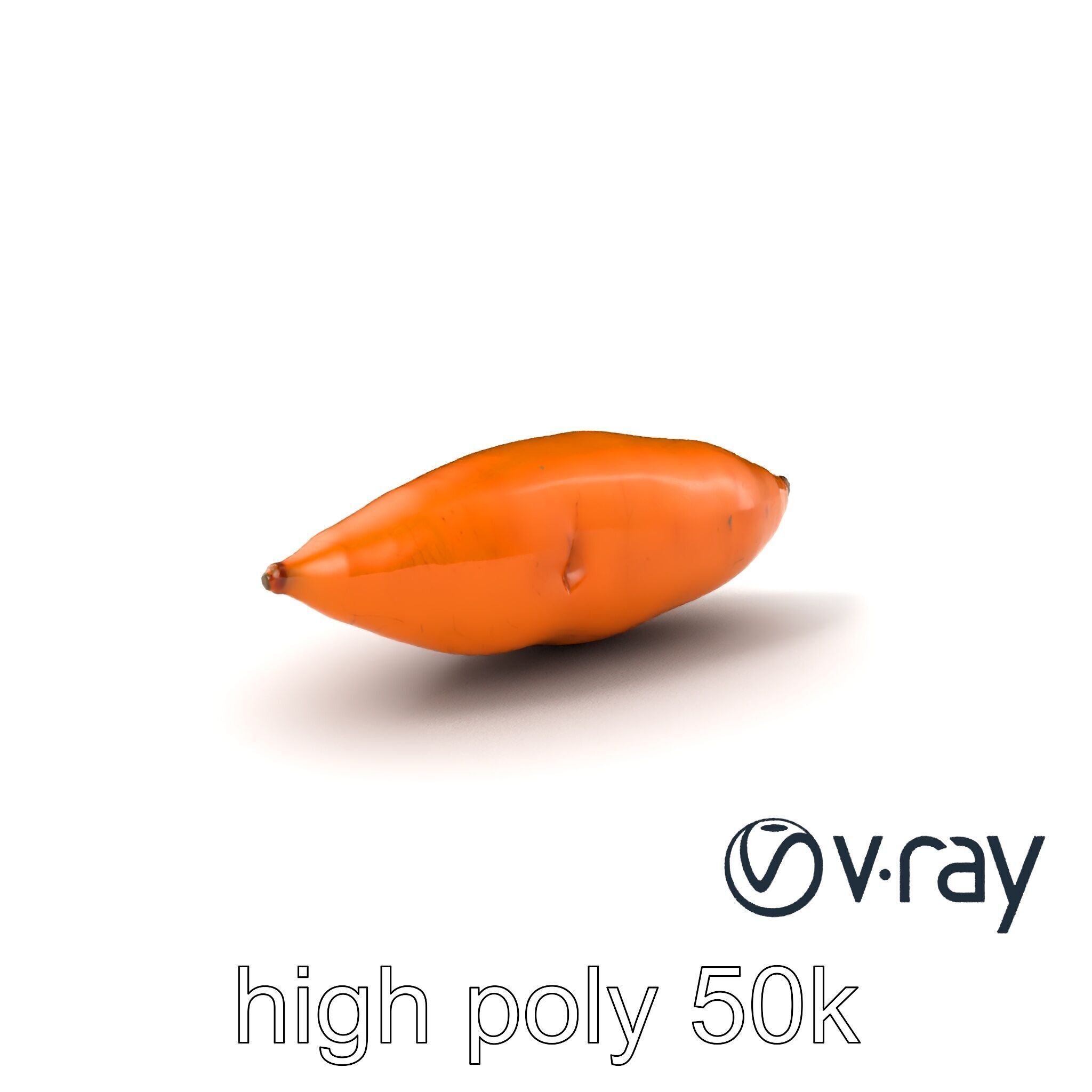 Detailed Sweet Potato Model Pack Low-poly 3D model_6