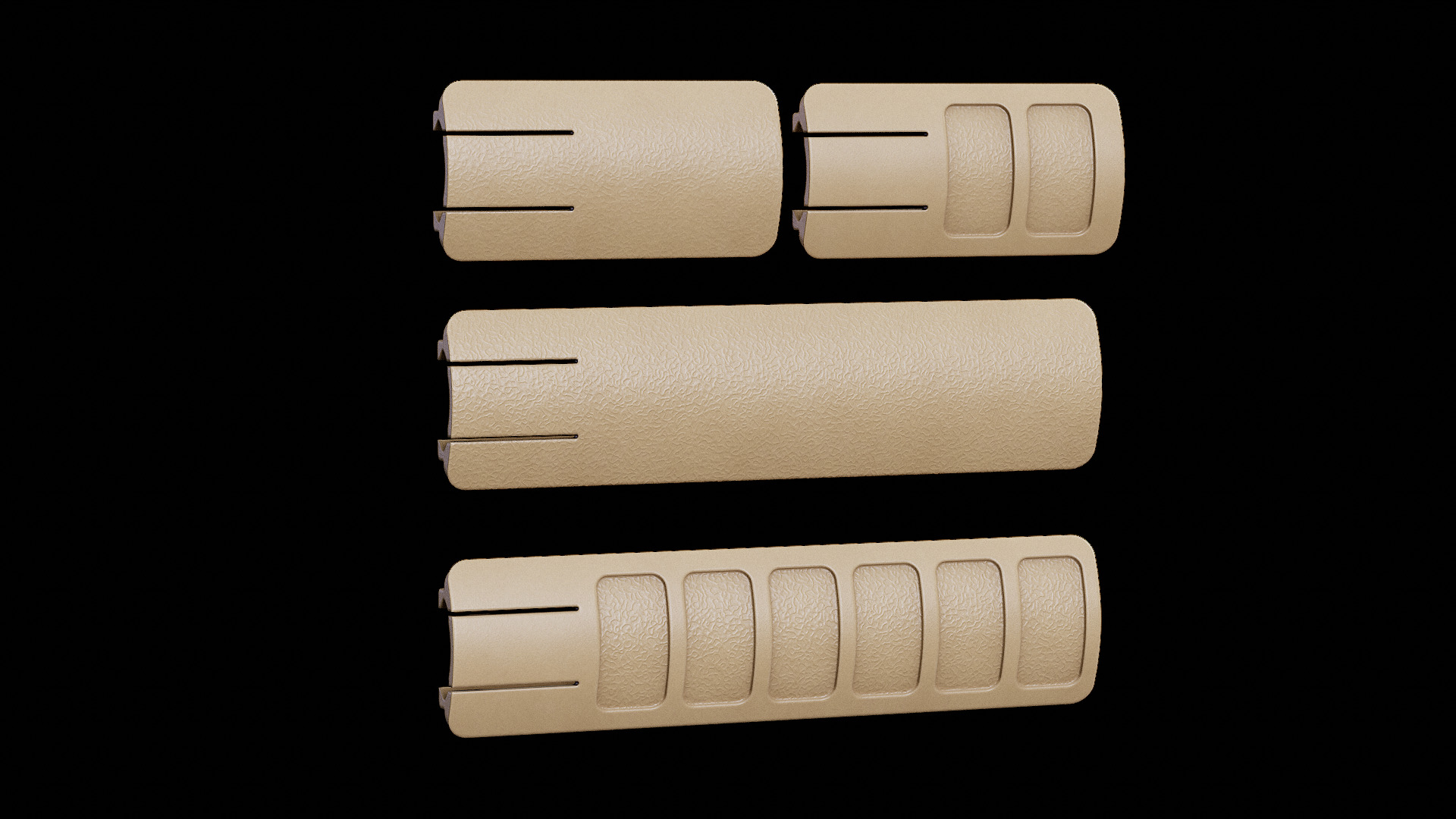 TangoDown SCAR Panels Low-poly 3D model_2