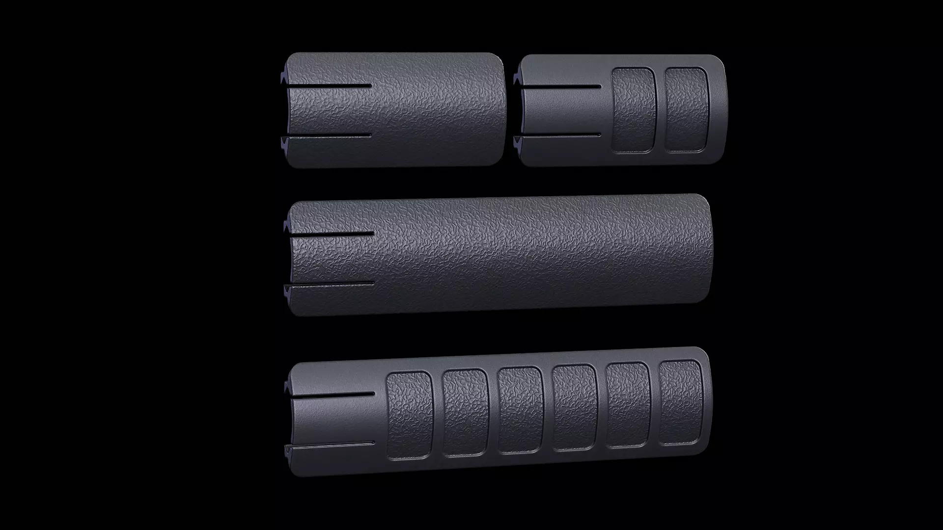 TangoDown SCAR Panels Low-poly 3D model_0