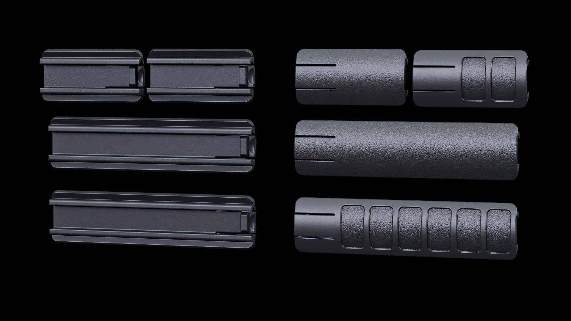 TangoDown SCAR Panels Low-poly 3D model_3