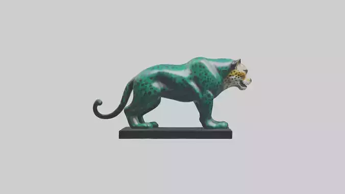 Jaguar statue model