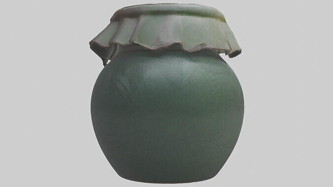 Jam Jar model Low-poly 3D model 3
