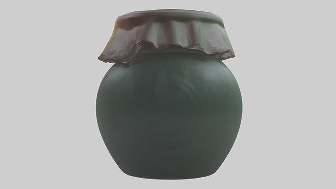 Jam Jar model Low-poly 3D model