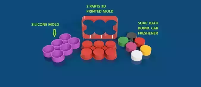 Silicone mold for candles soap 