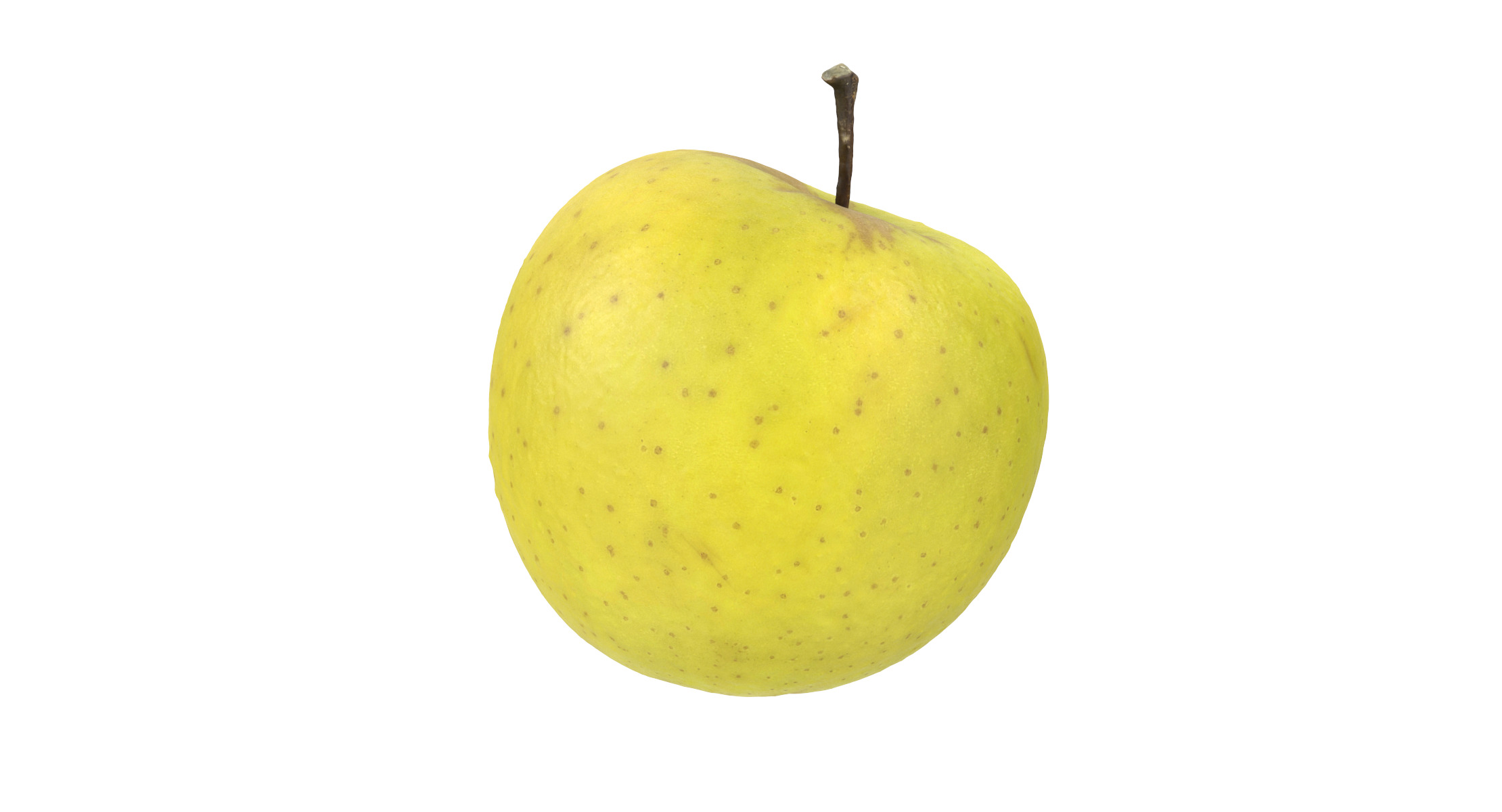 Green Apple 3D model_1