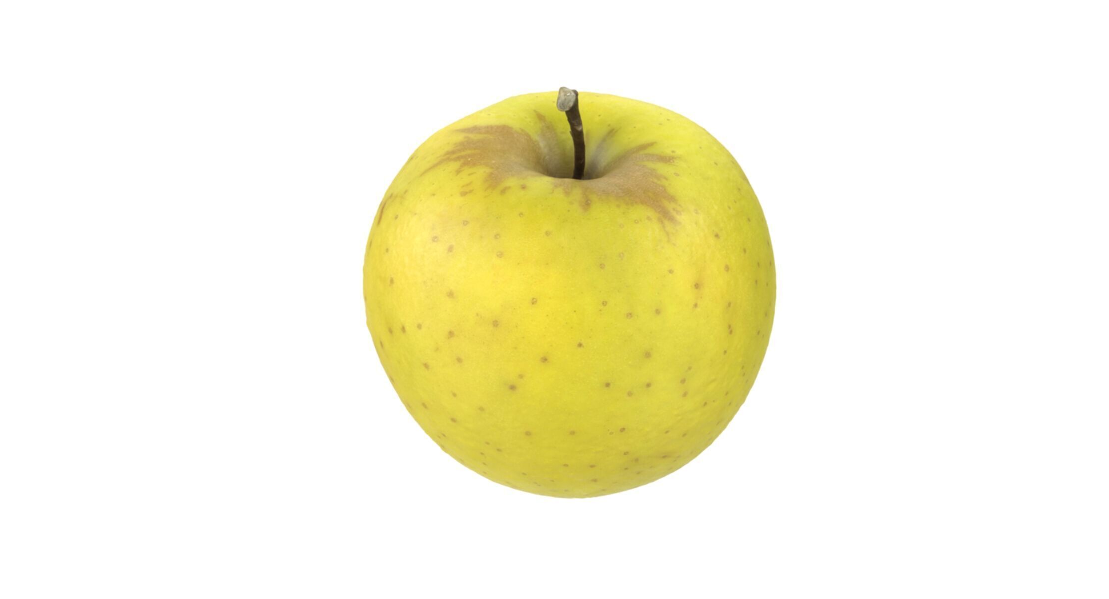 Green Apple 3D model_3