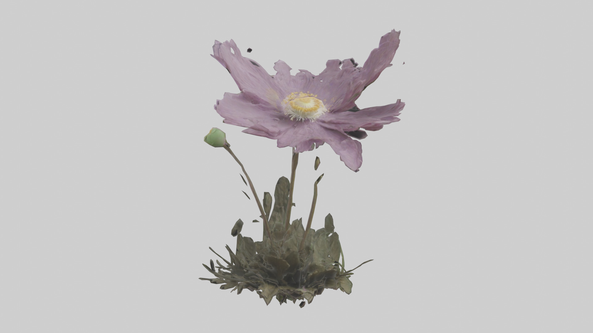 Janus God statue model Low-poly 3D model_17