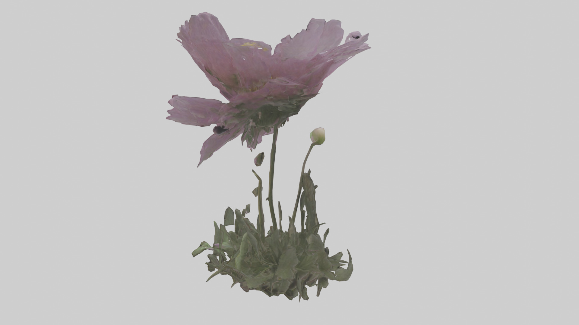 Janus God statue model Low-poly 3D model_16