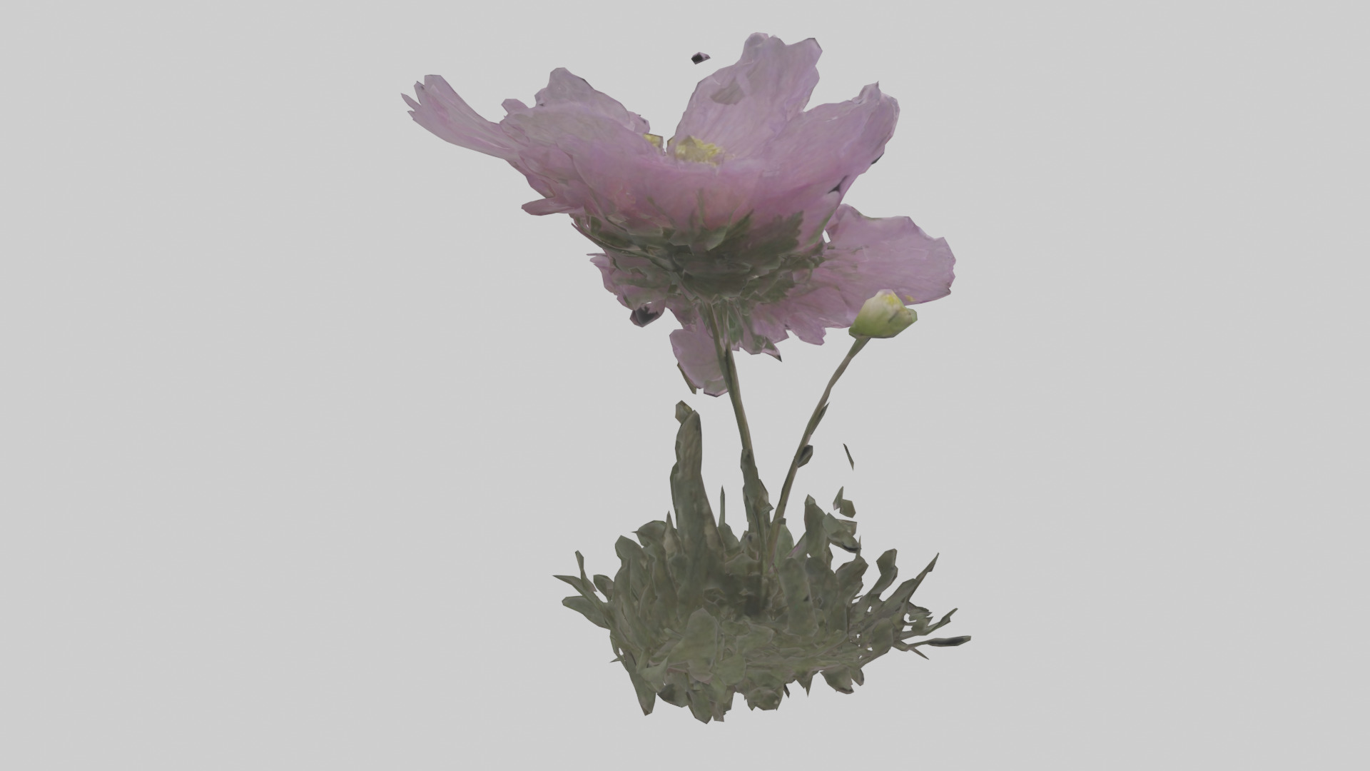 Janus God statue model Low-poly 3D model_21