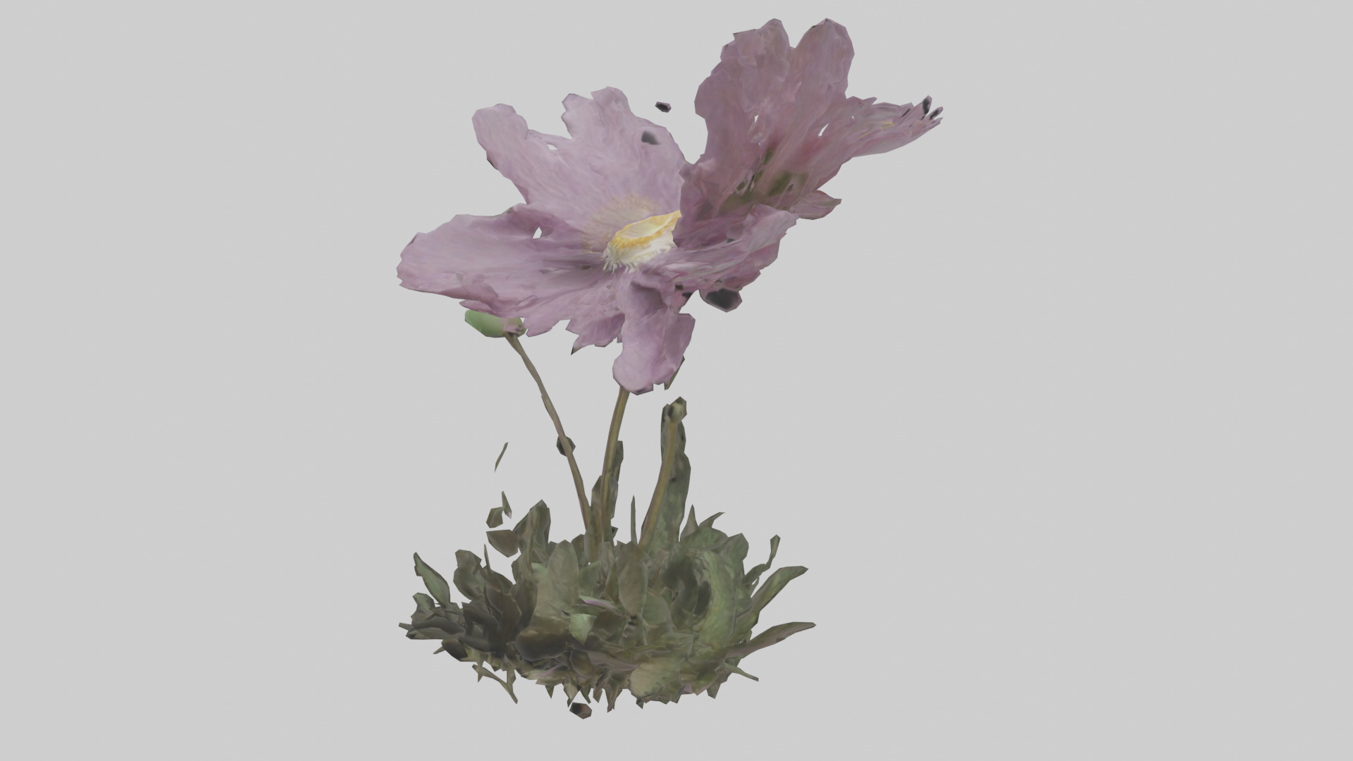 Janus God statue model Low-poly 3D model_34