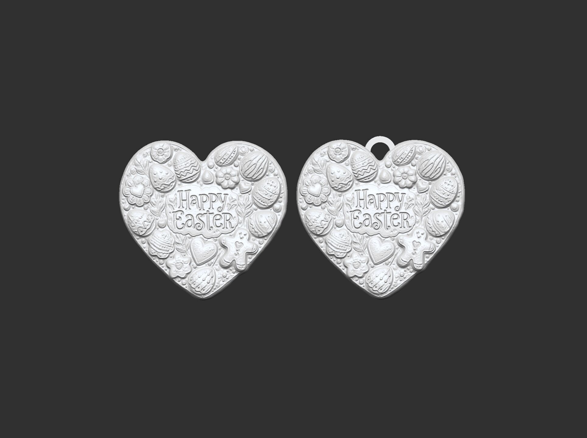 heart shape easetr cookiedecor 2  3D print model_12