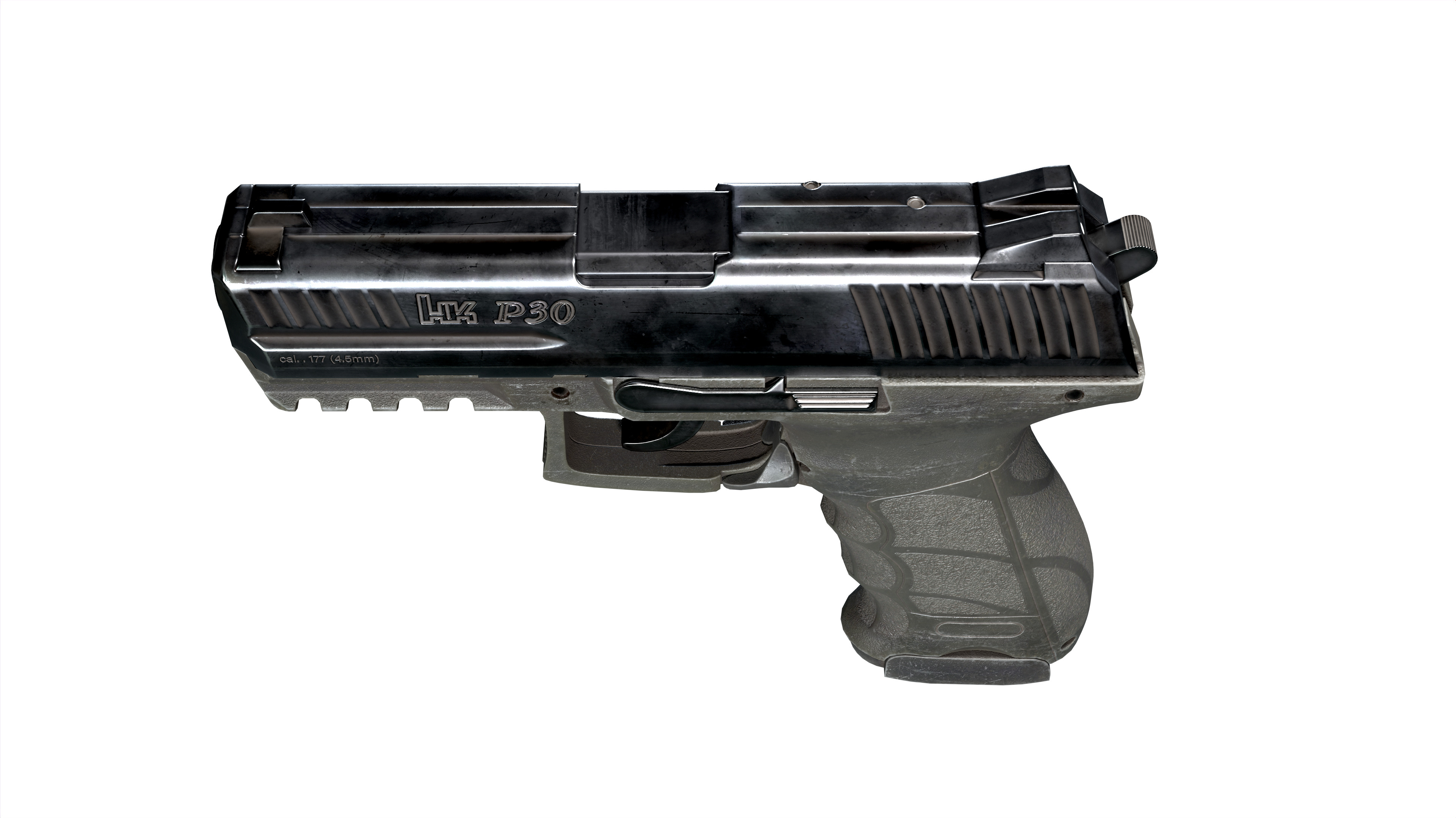 HK P30 Low-poly 3D model_6