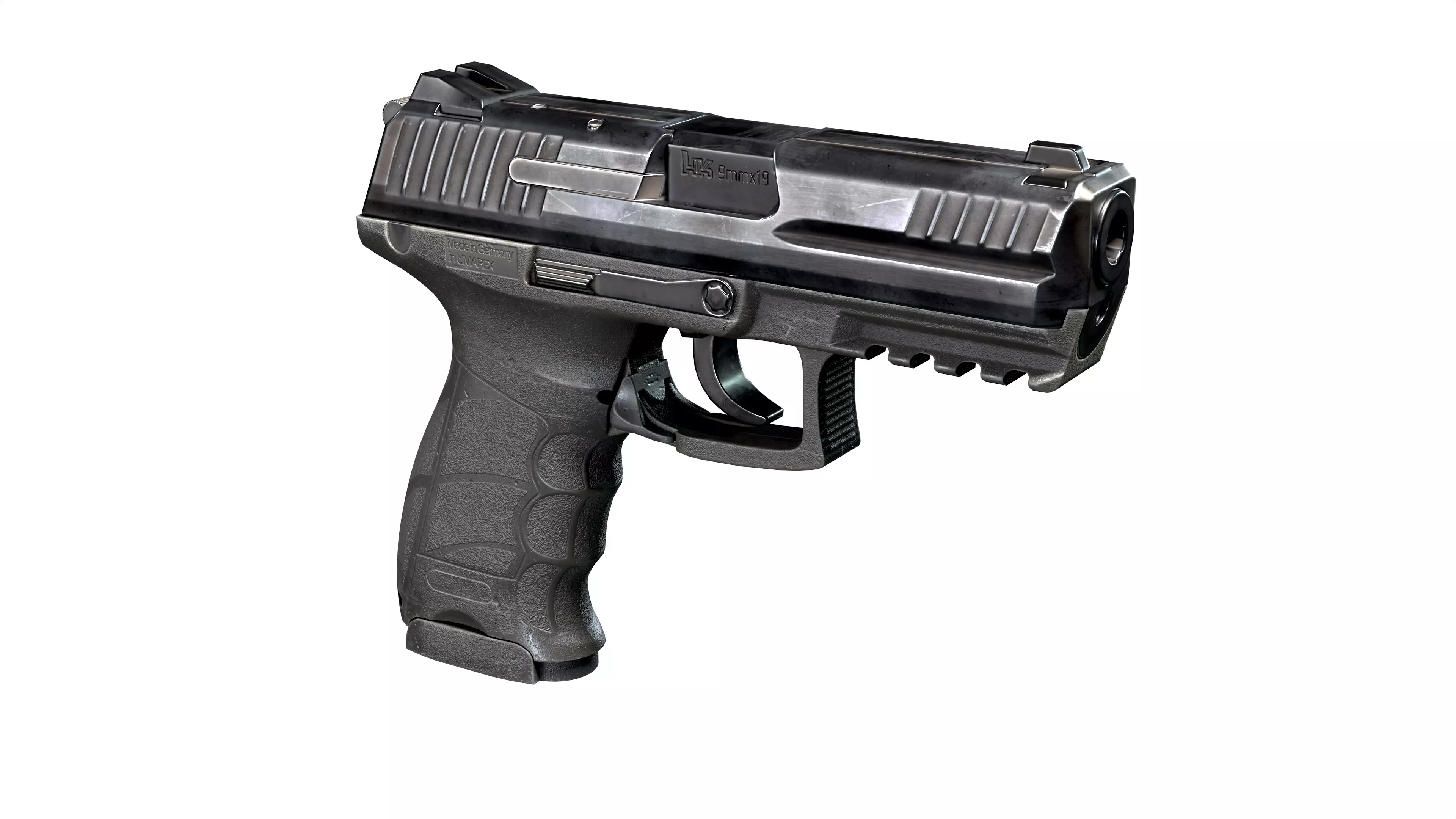 HK P30 Low-poly 3D model_0