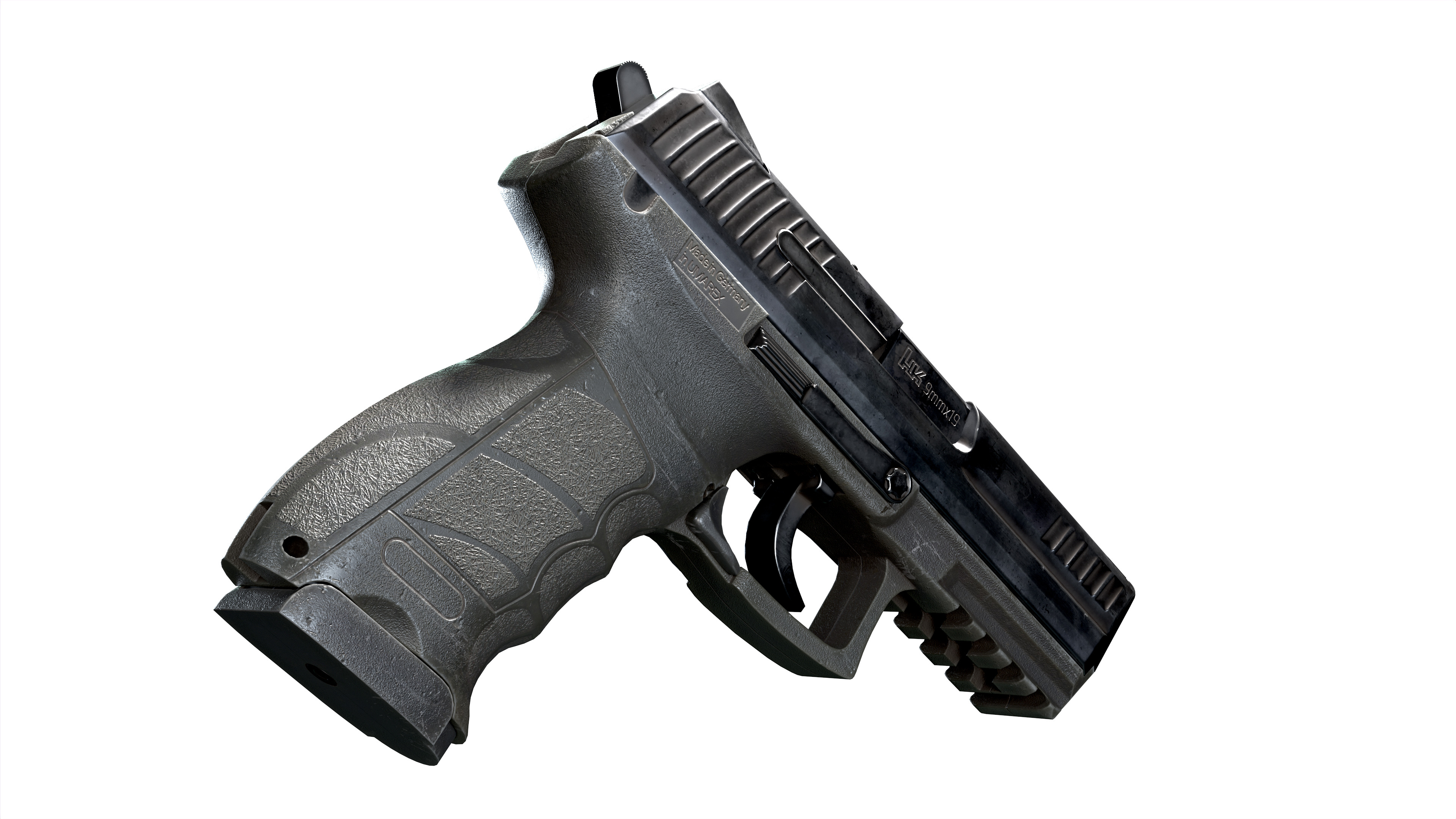 HK P30 Low-poly 3D model_2