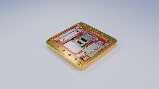 Majorana 1 quantum chip 3D model
