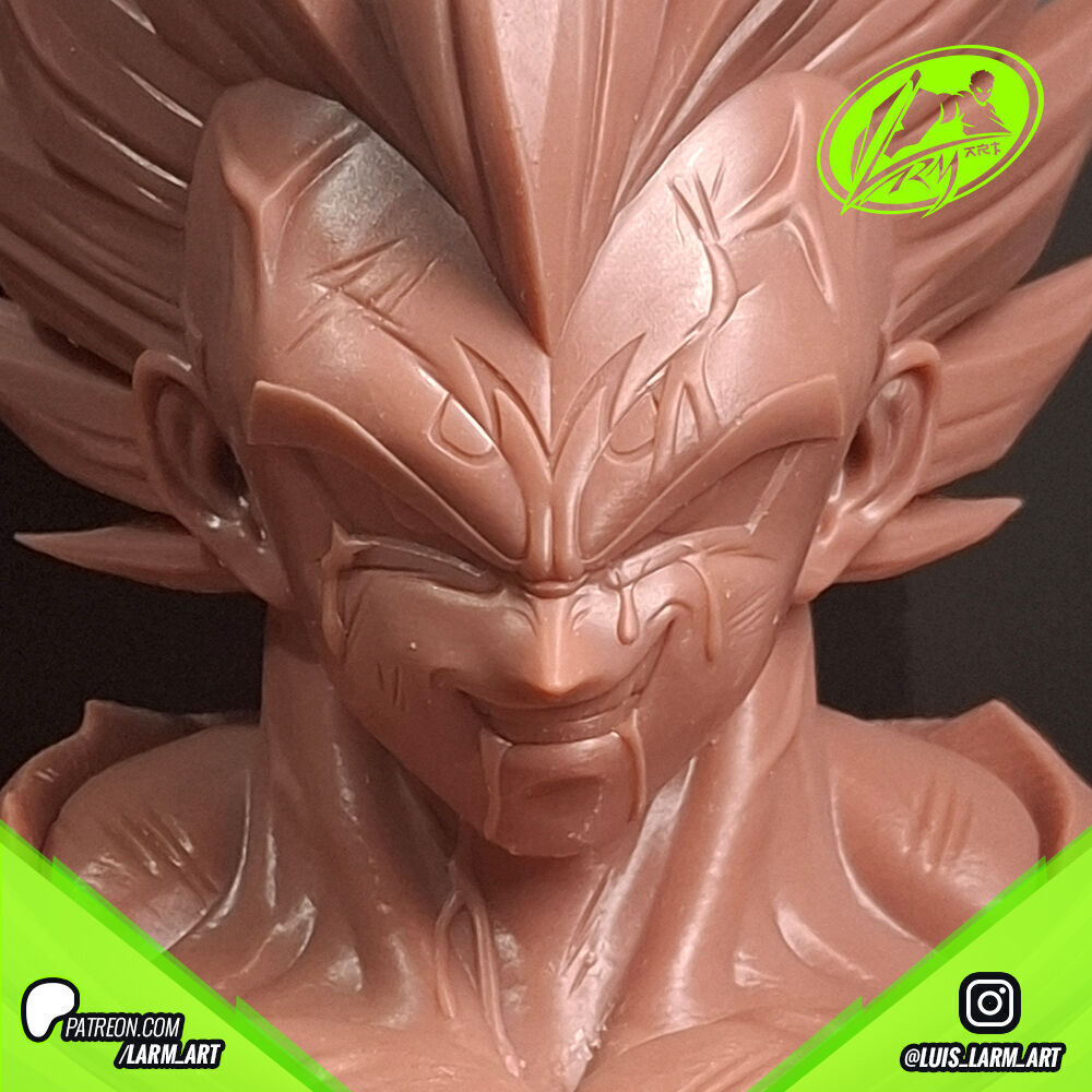Majin Vegeta Bust Dragon Ball Z 3D print model_10