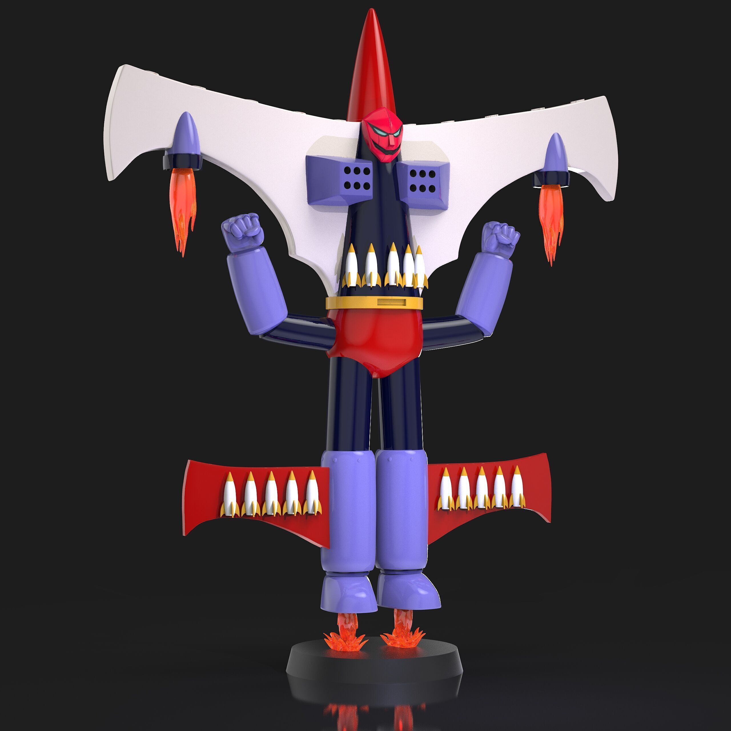 Genocider F9 Mazinger Z 3D print model_2