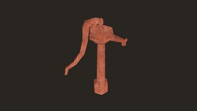 Well Pump Low-poly 3D model Low-poly 3D model
