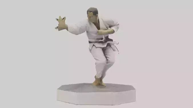 JiuJitsu Fighter statue model