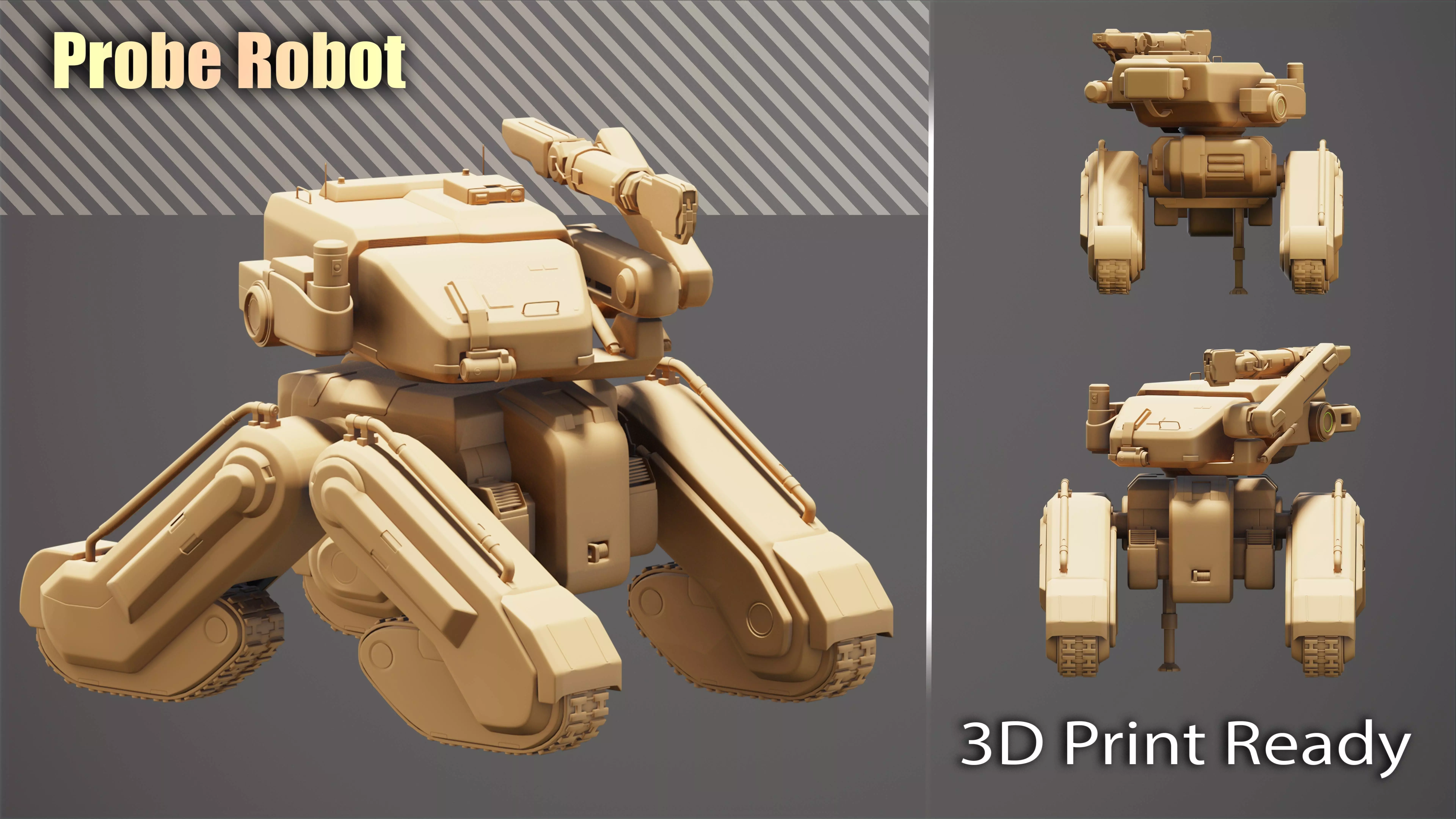 Probe Robot 3D print model_0