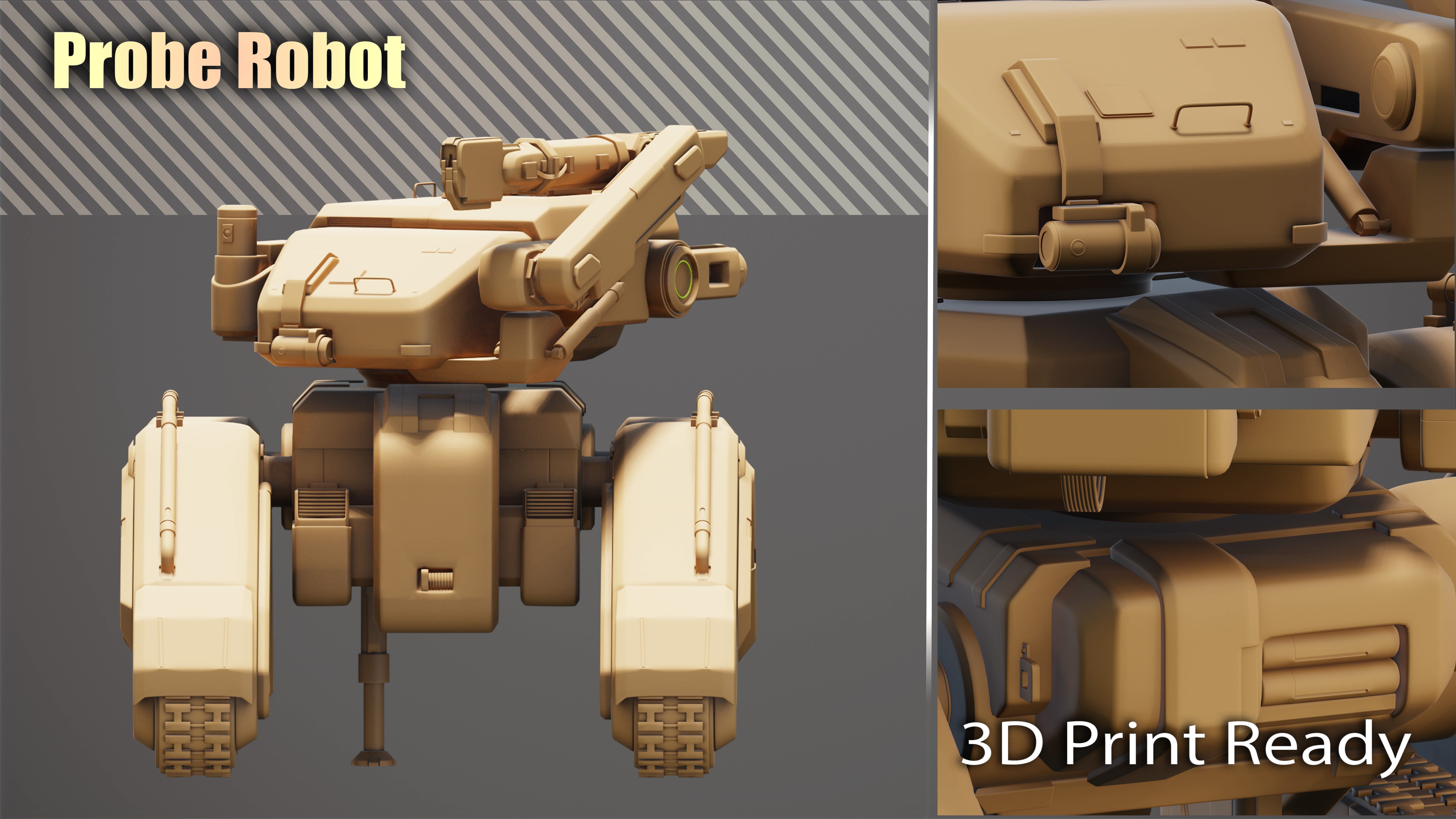 Probe Robot 3D print model_2