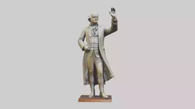 John Adams statue model