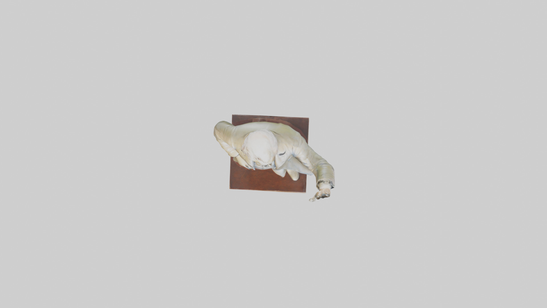 John Adams statue model Low-poly 3D model_14