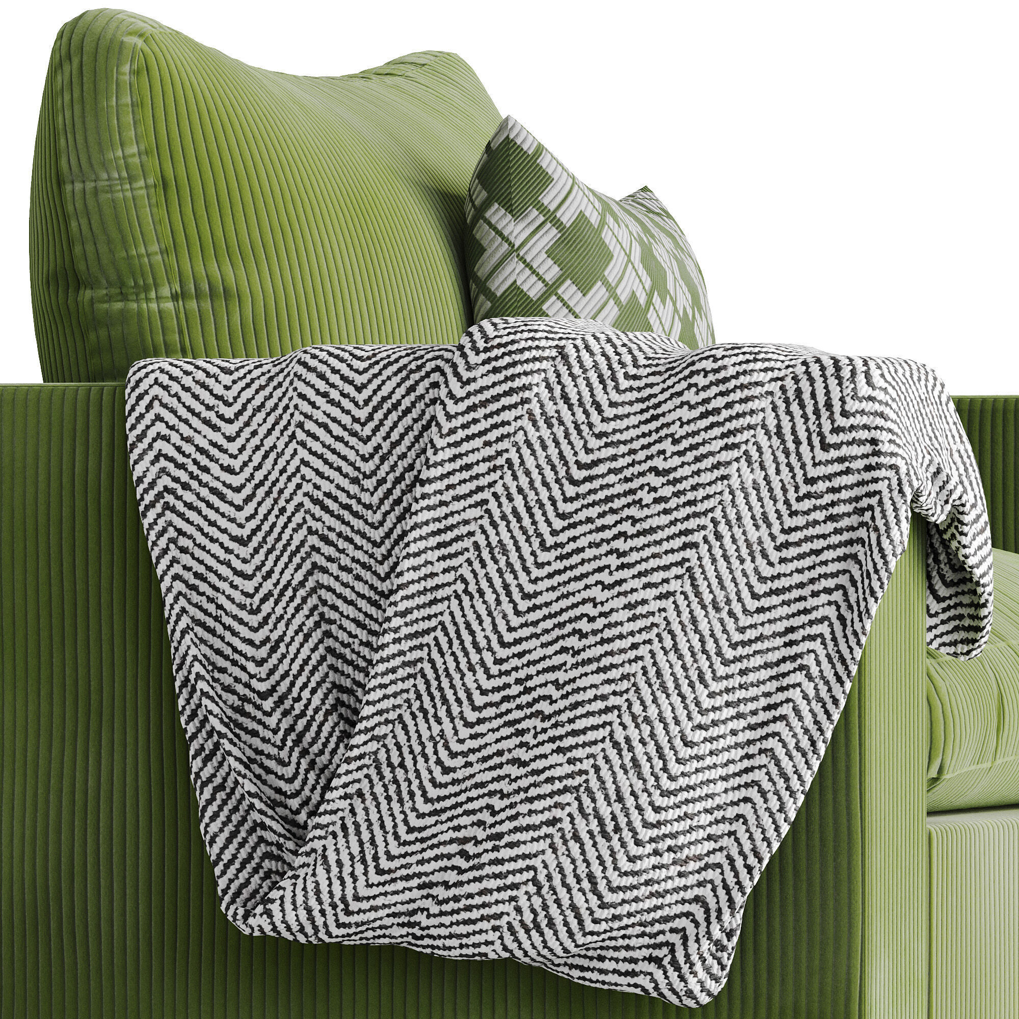 HM001 - Cozey Ciello Armchair - LowPoly - PBR Low-poly 3D model_6