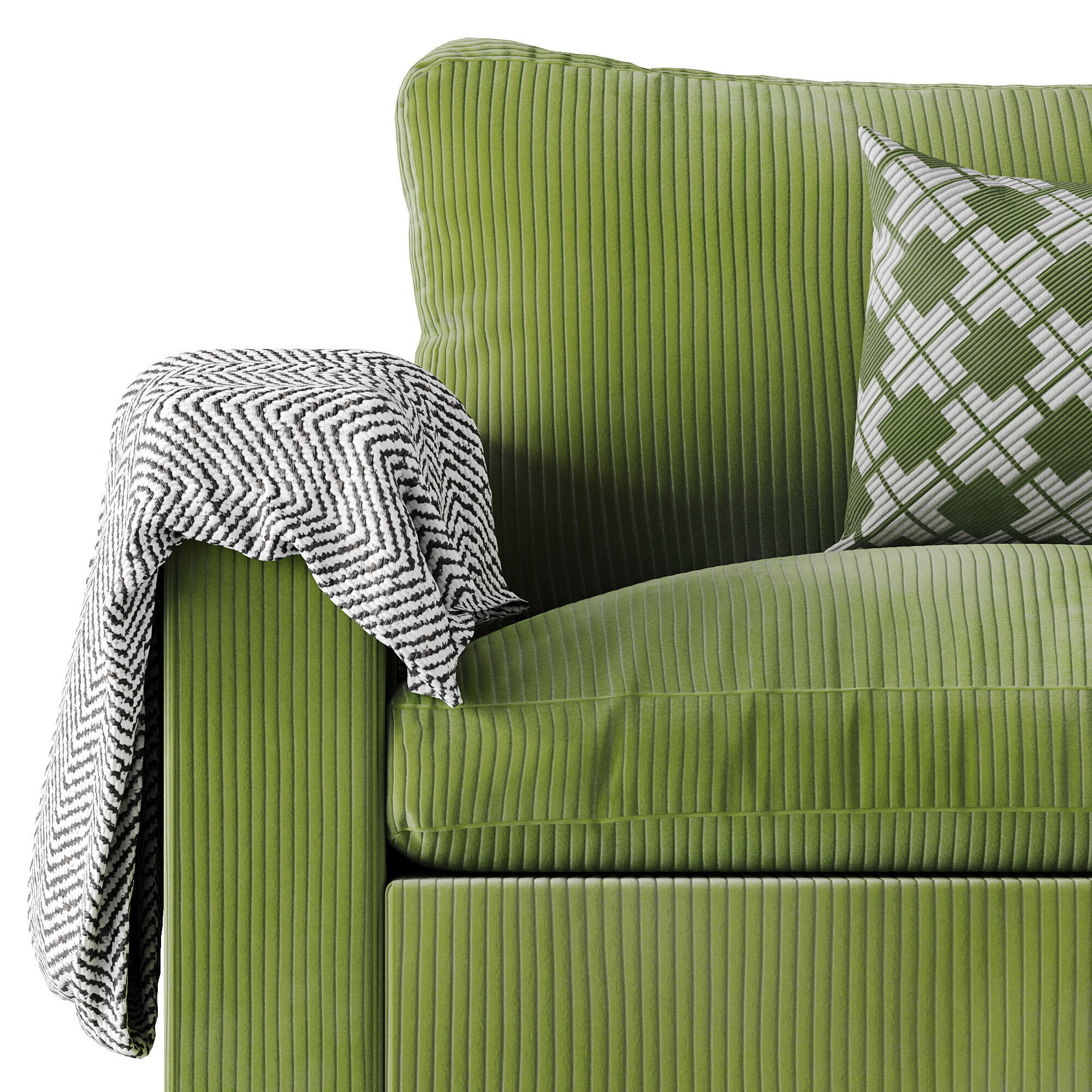 HM001 - Cozey Ciello Armchair - LowPoly - PBR Low-poly 3D model_5