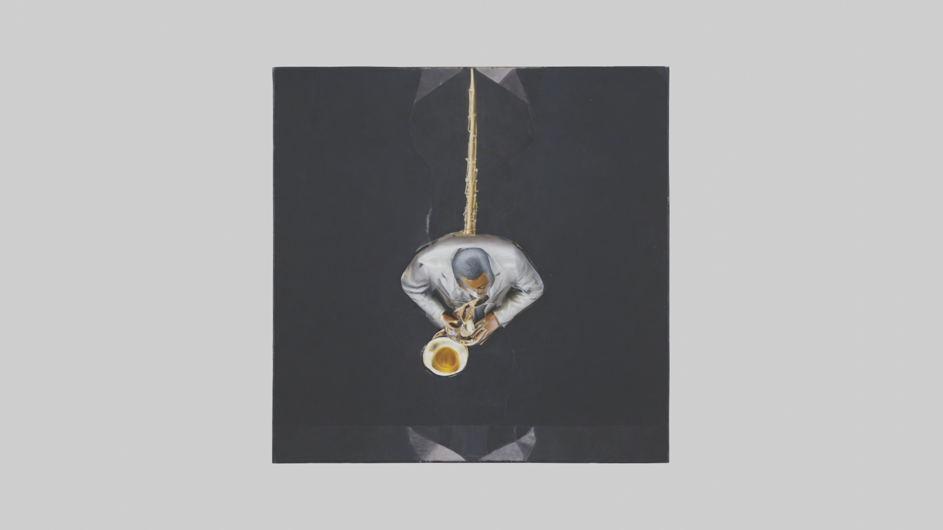 John Coltrane statue model Low-poly 3D model_14