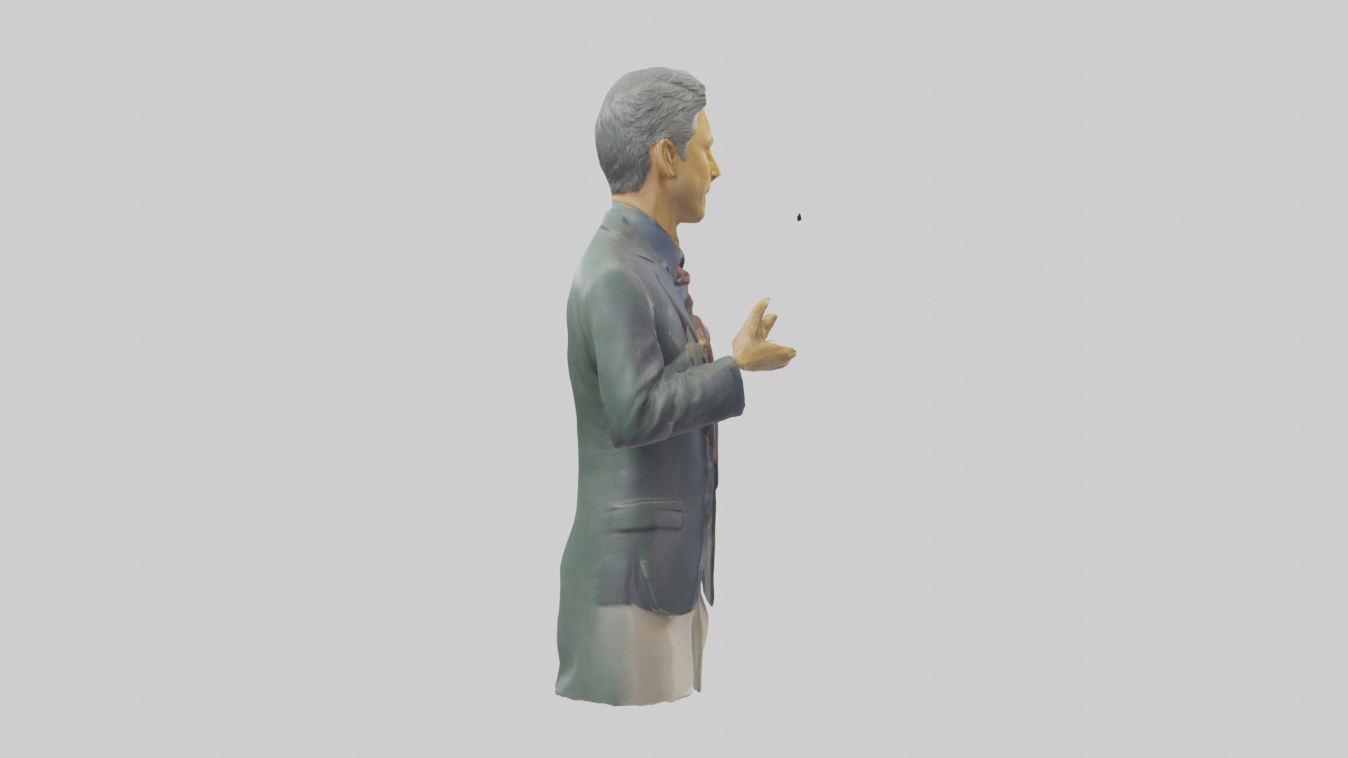 Jon Stewart statue model Low-poly 3D model_13