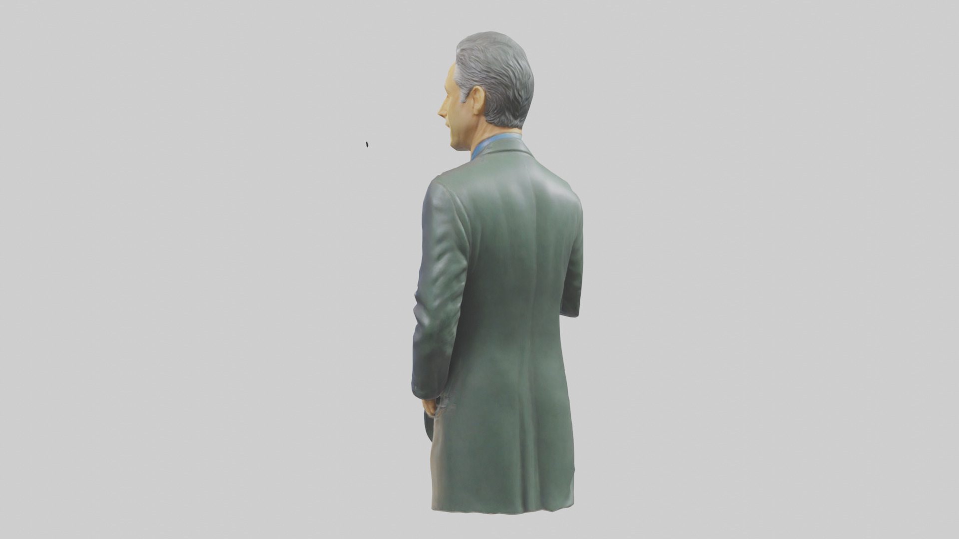 Jon Stewart statue model Low-poly 3D model_3