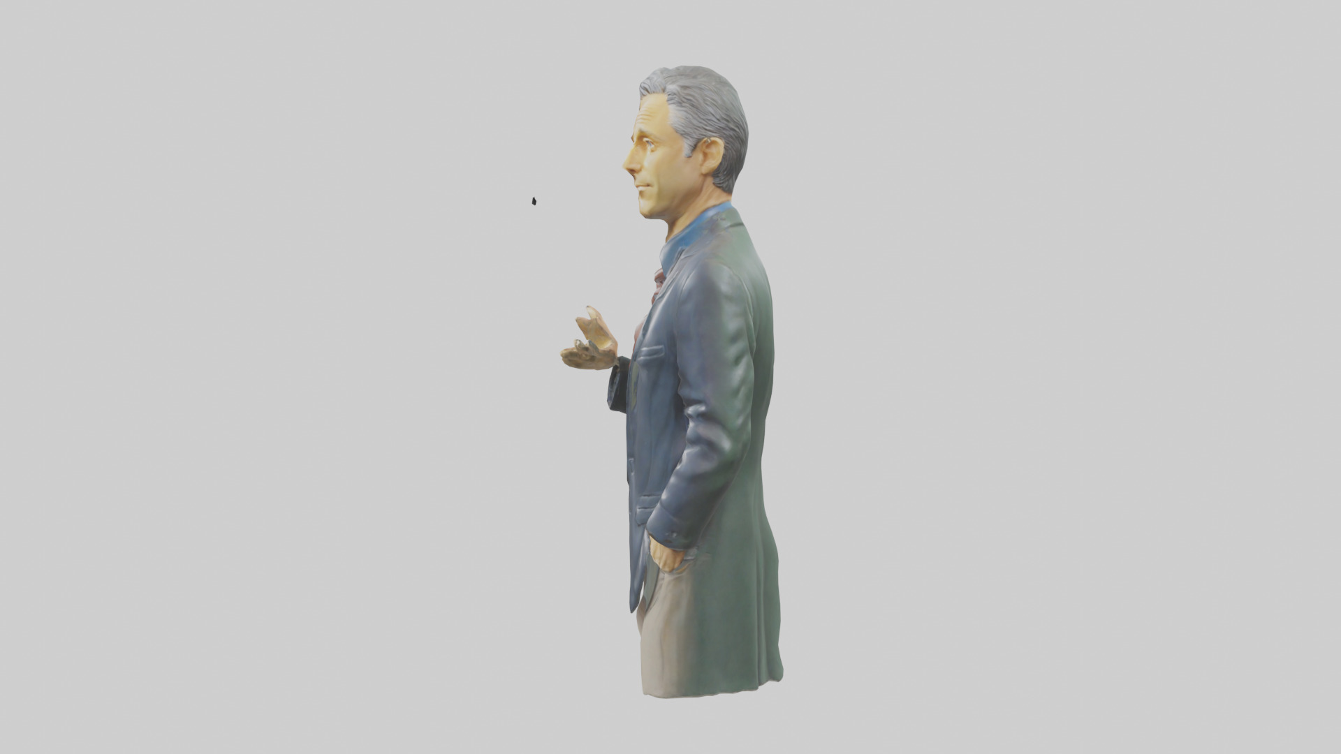 Jon Stewart statue model Low-poly 3D model_12