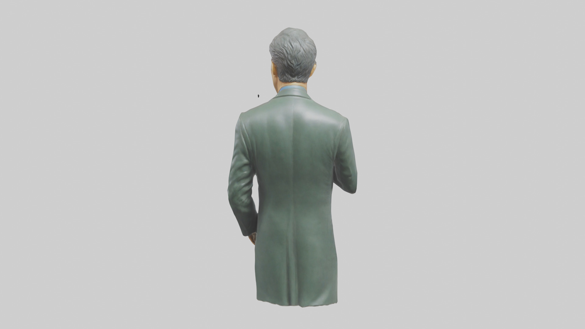 Jon Stewart statue model Low-poly 3D model_2