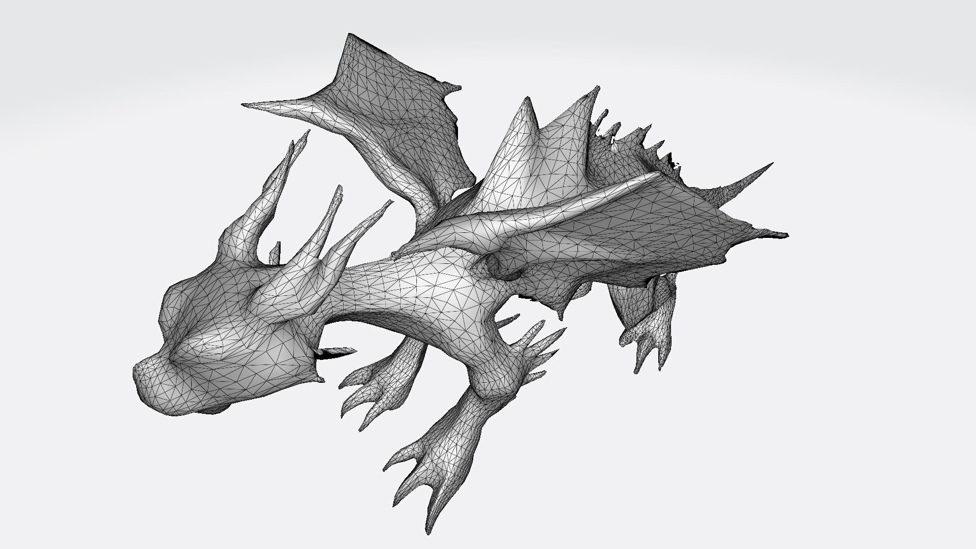 Fyrn Dragon 3d Model 3D model_9