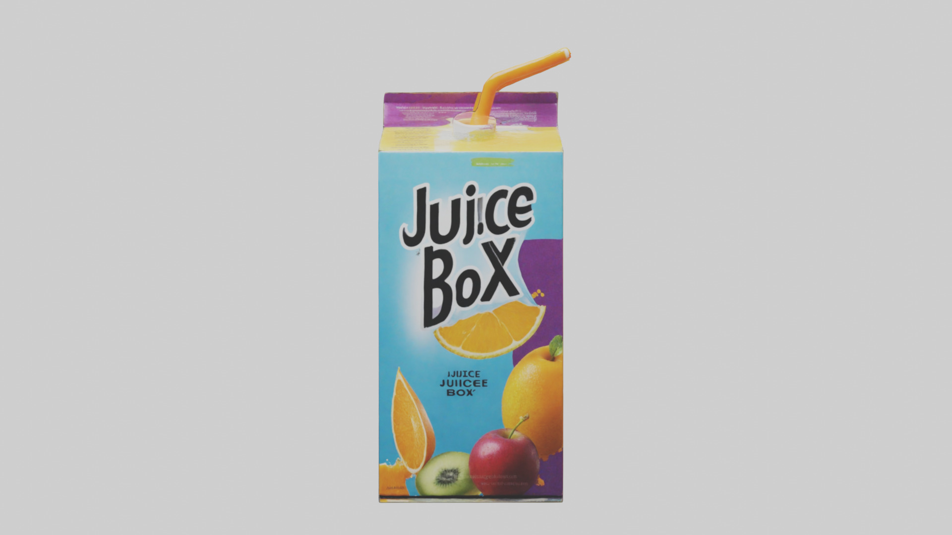 Juice Box model Low-poly 3D model_10