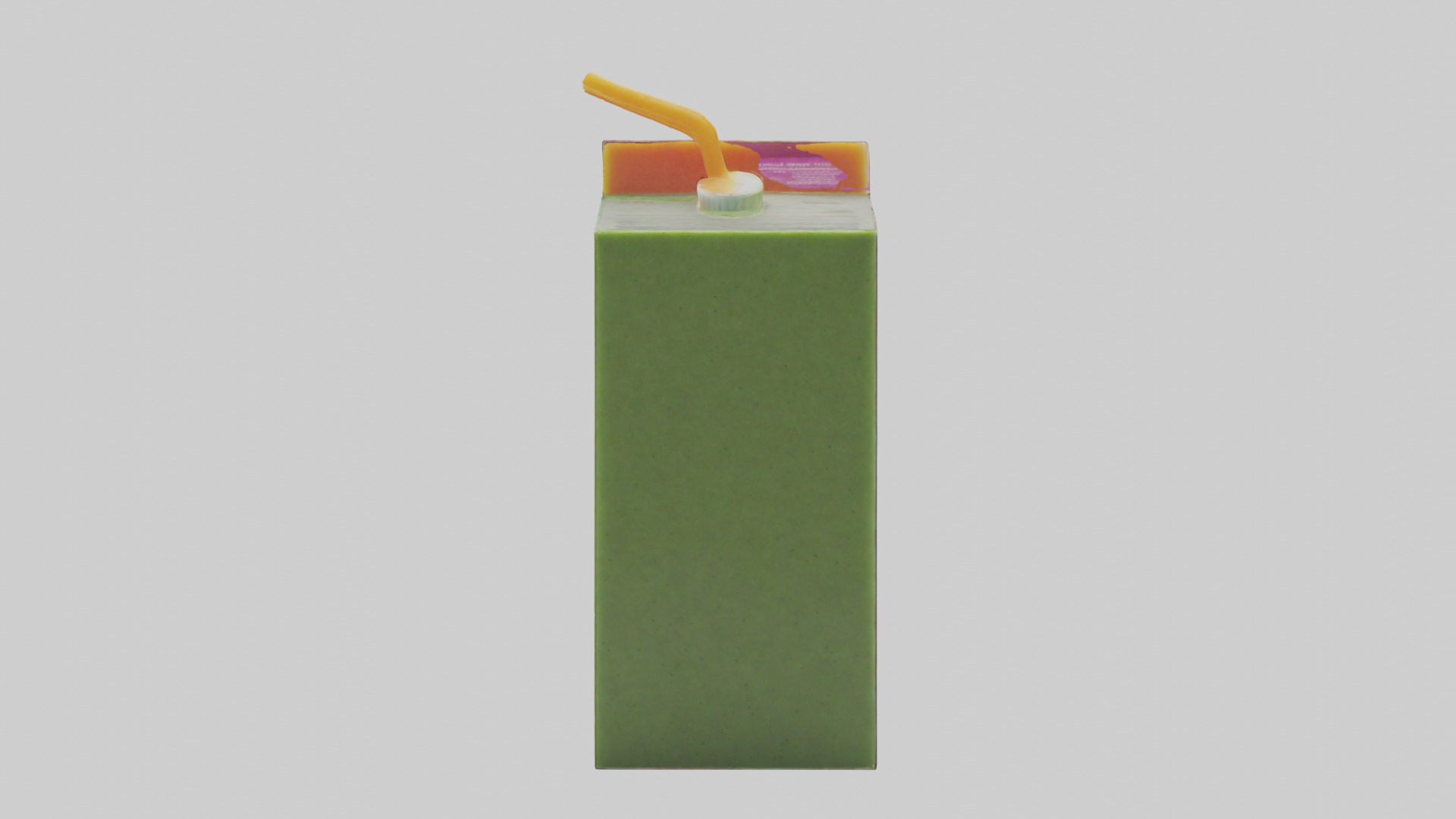 Juice Box model Low-poly 3D model_1