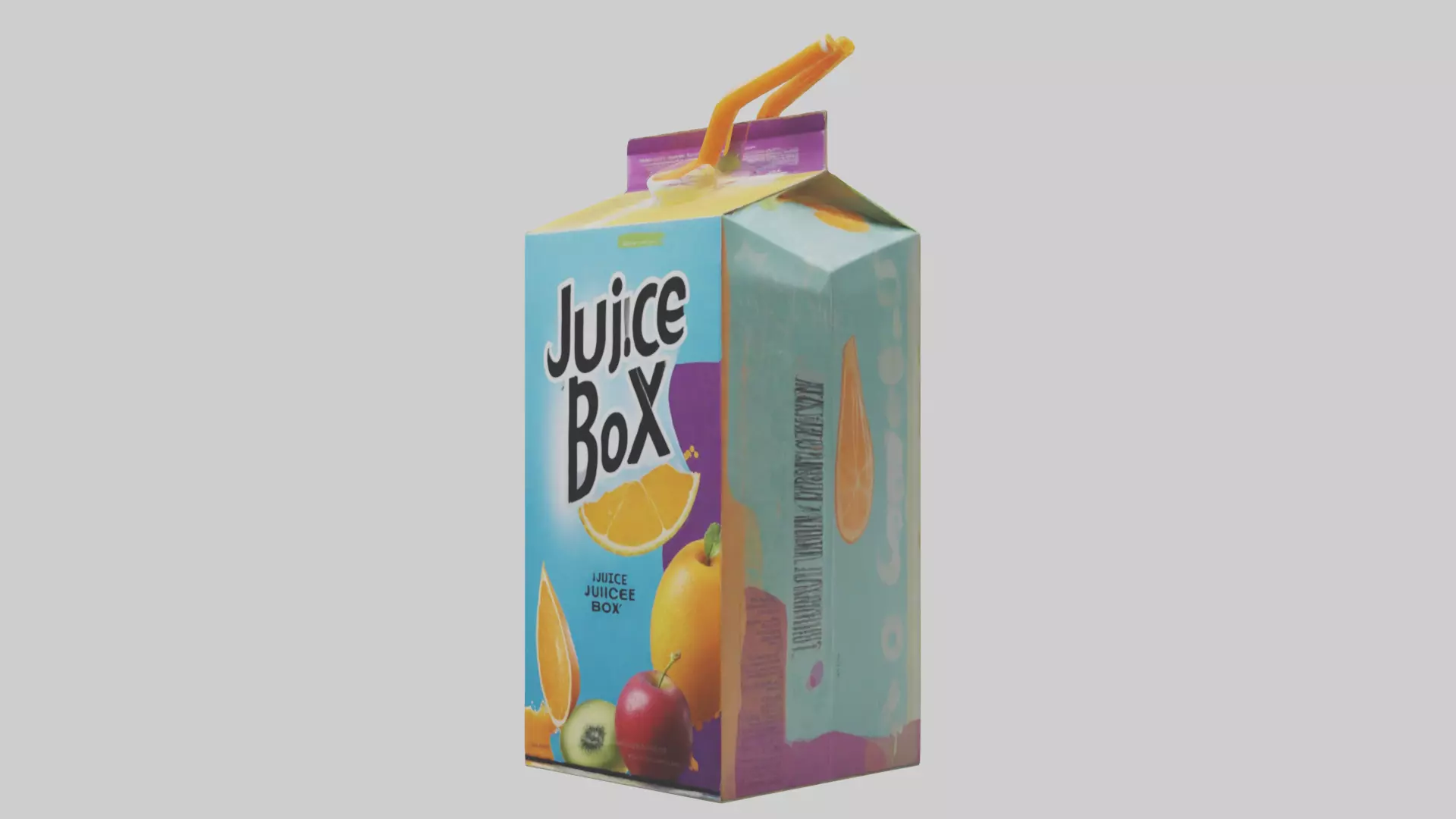 Juice Box model Low-poly 3D model_0