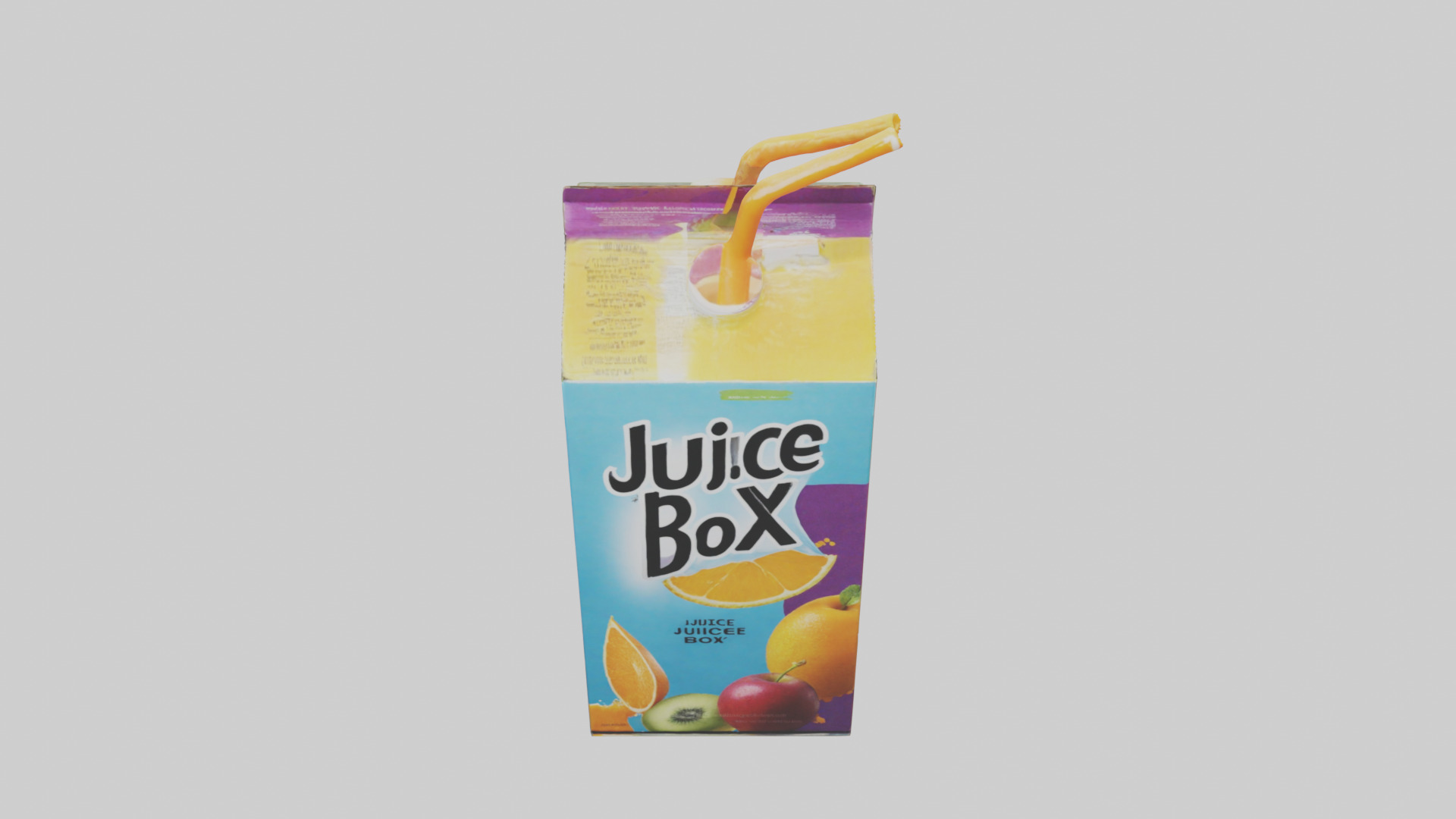 Juice Box model Low-poly 3D model_16