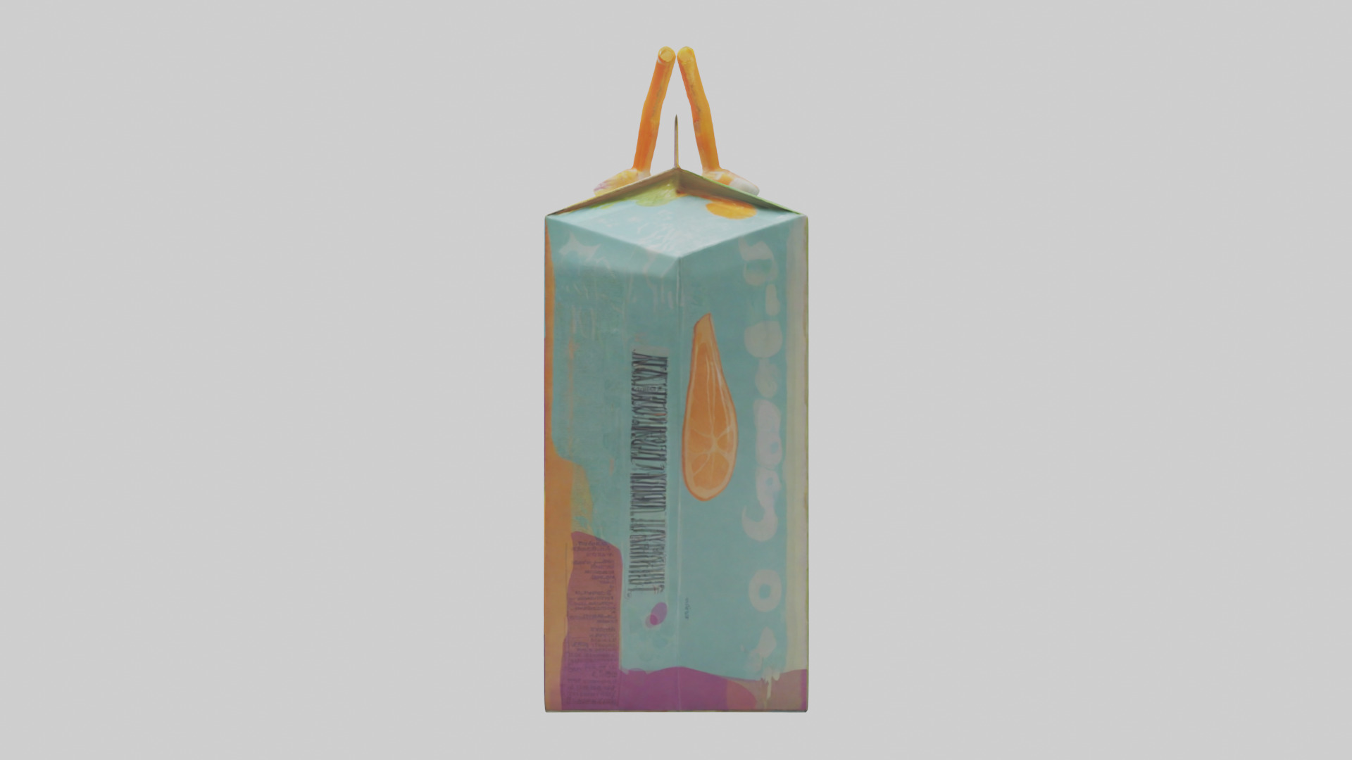 Juice Box model Low-poly 3D model_12
