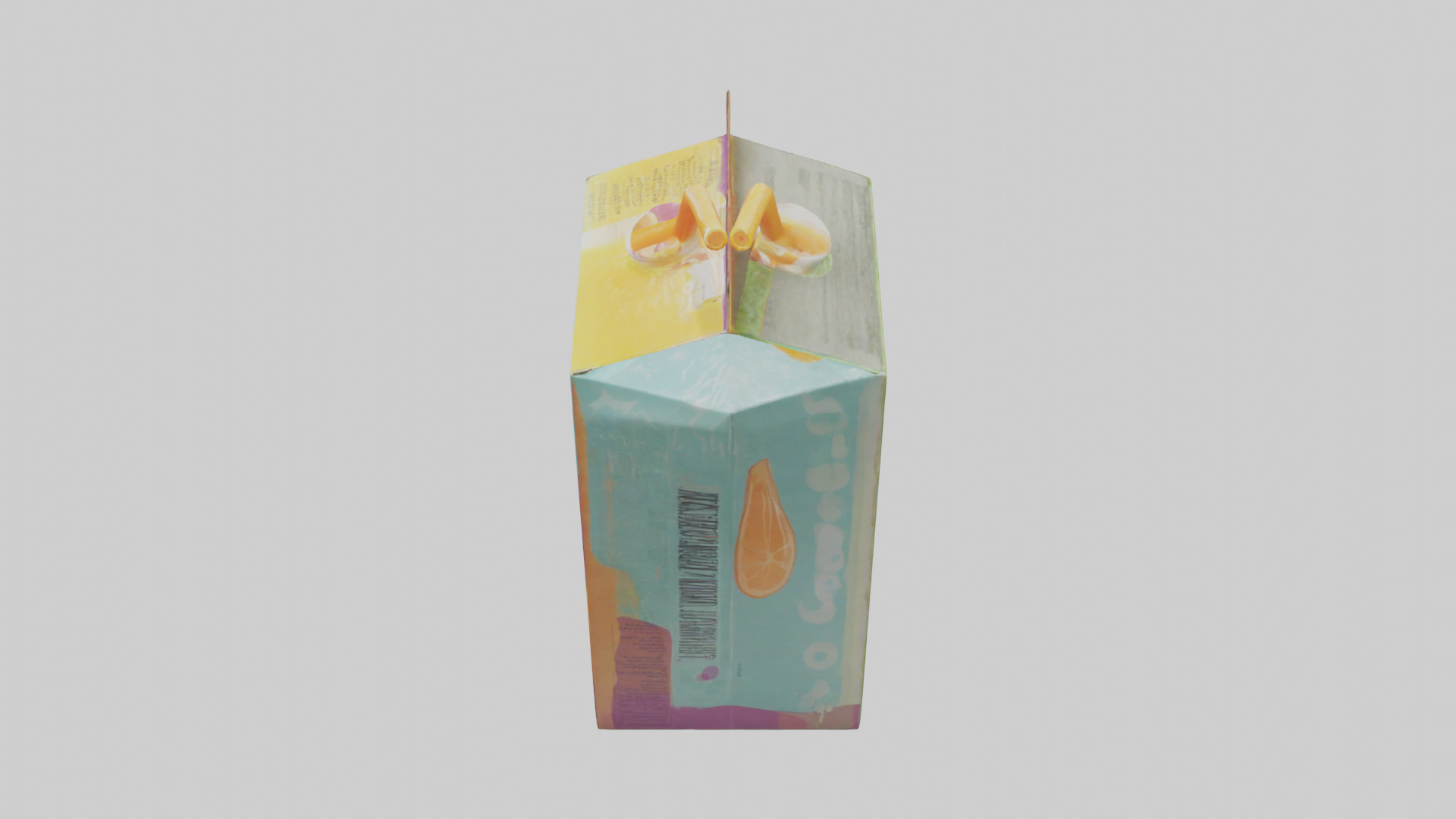Juice Box model Low-poly 3D model_17