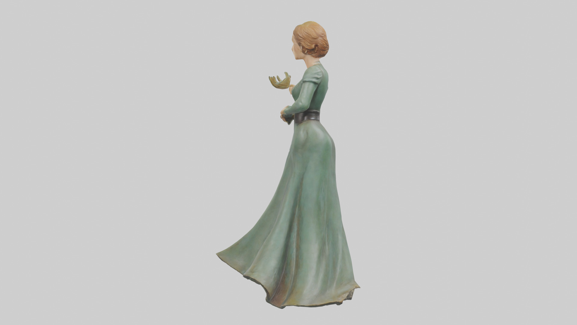 Julie Andrews statue model Low-poly 3D model_3