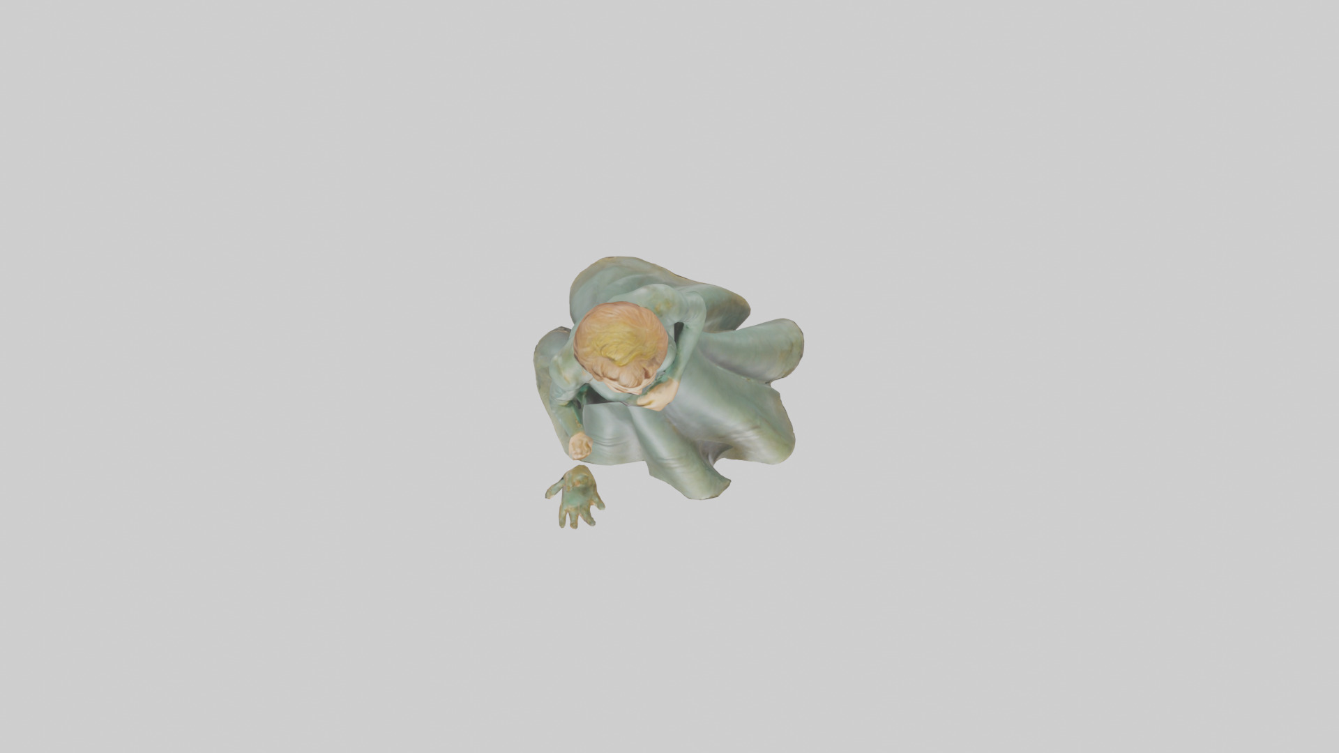 Julie Andrews statue model Low-poly 3D model_14