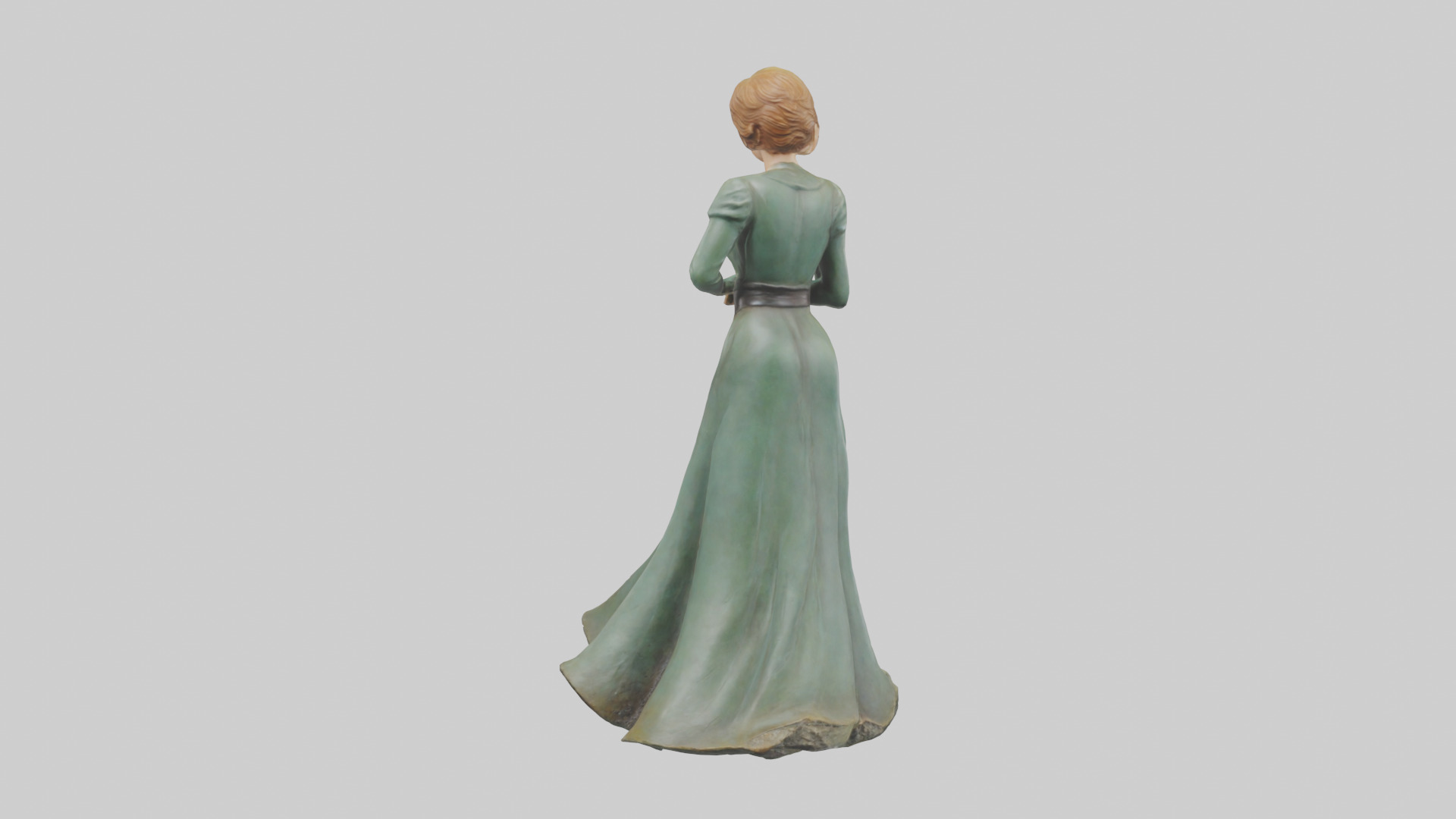 Julie Andrews statue model Low-poly 3D model_2