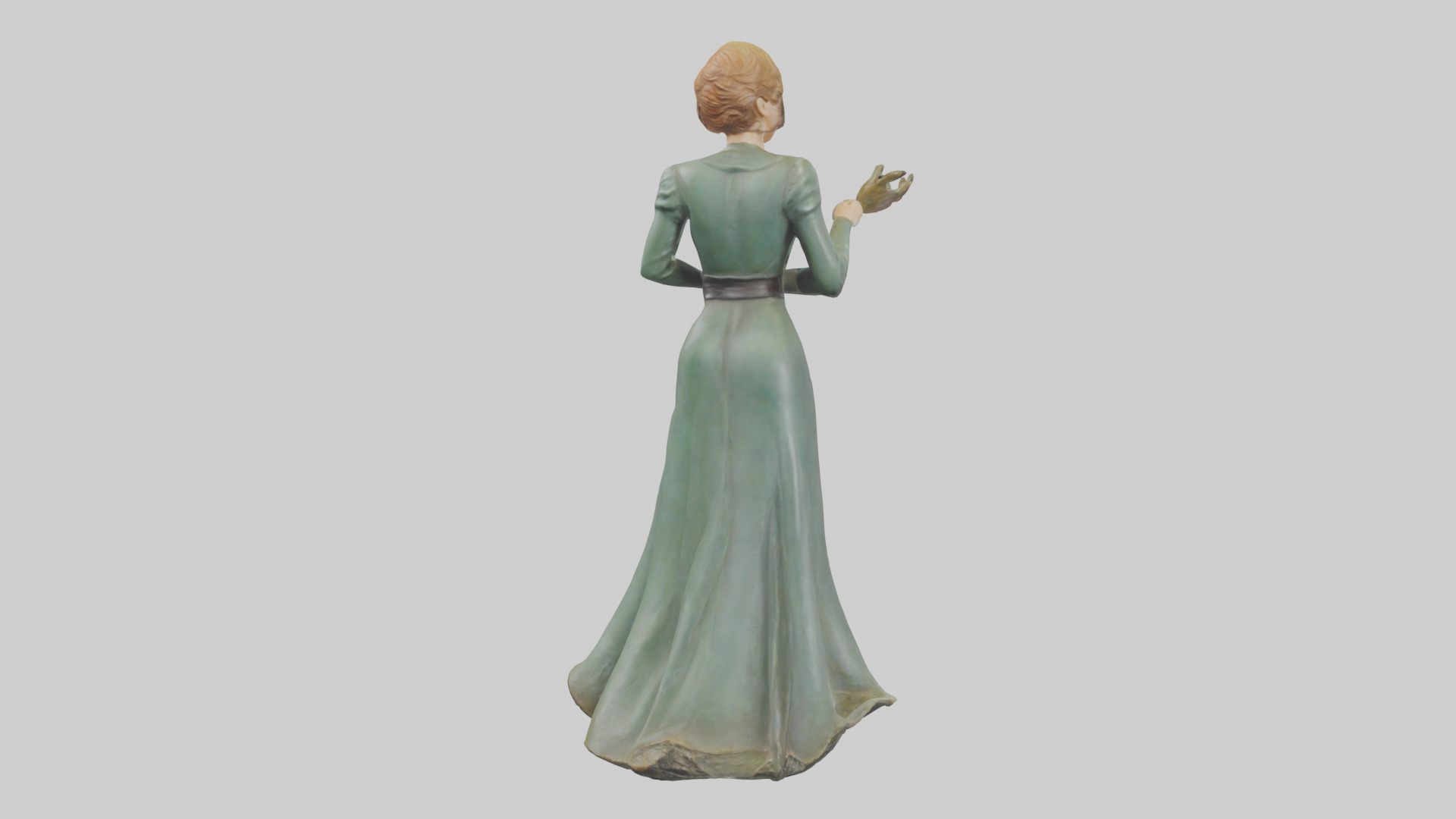 Julie Andrews statue model Low-poly 3D model_4