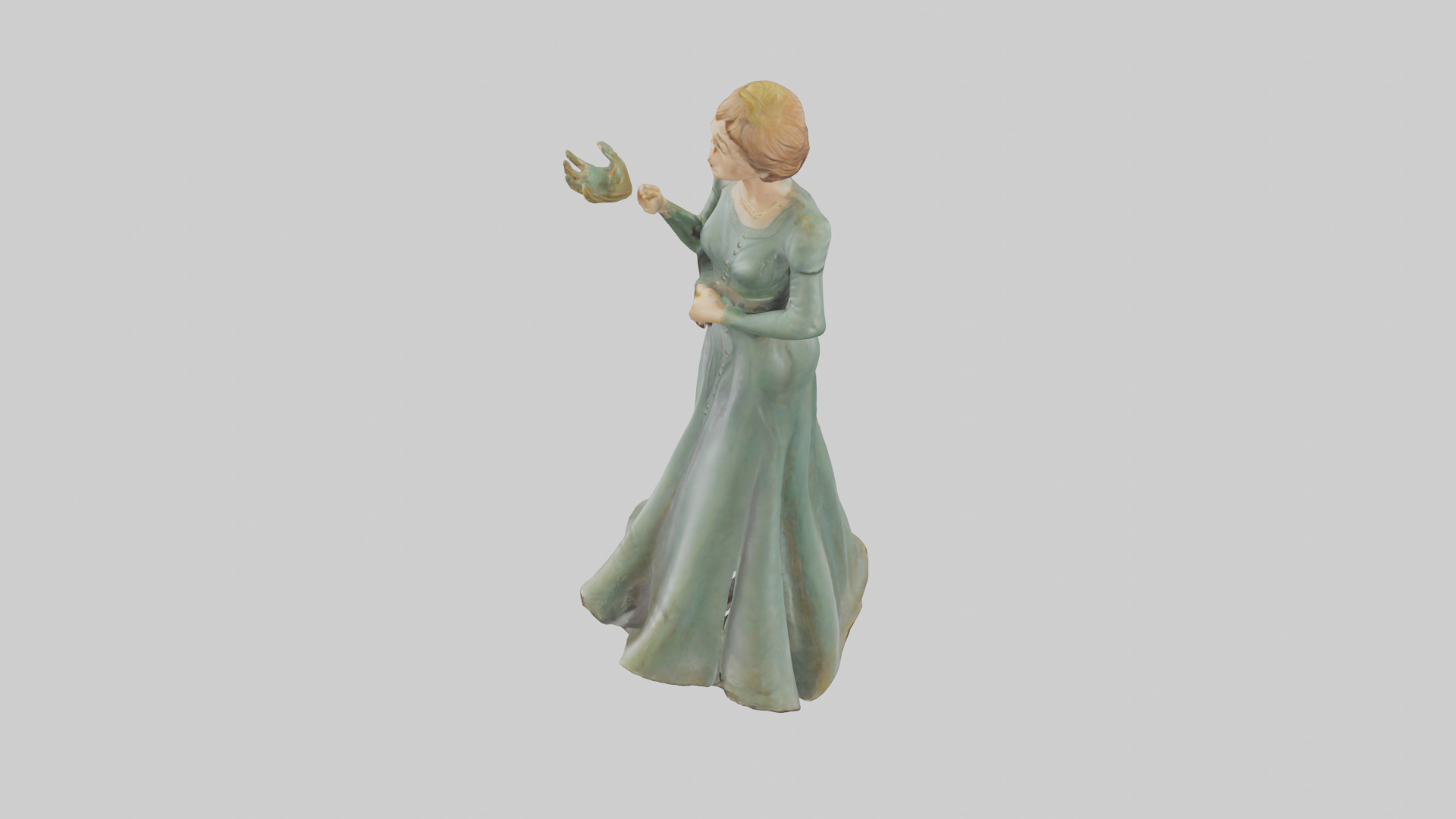 Julie Andrews statue model Low-poly 3D model_17