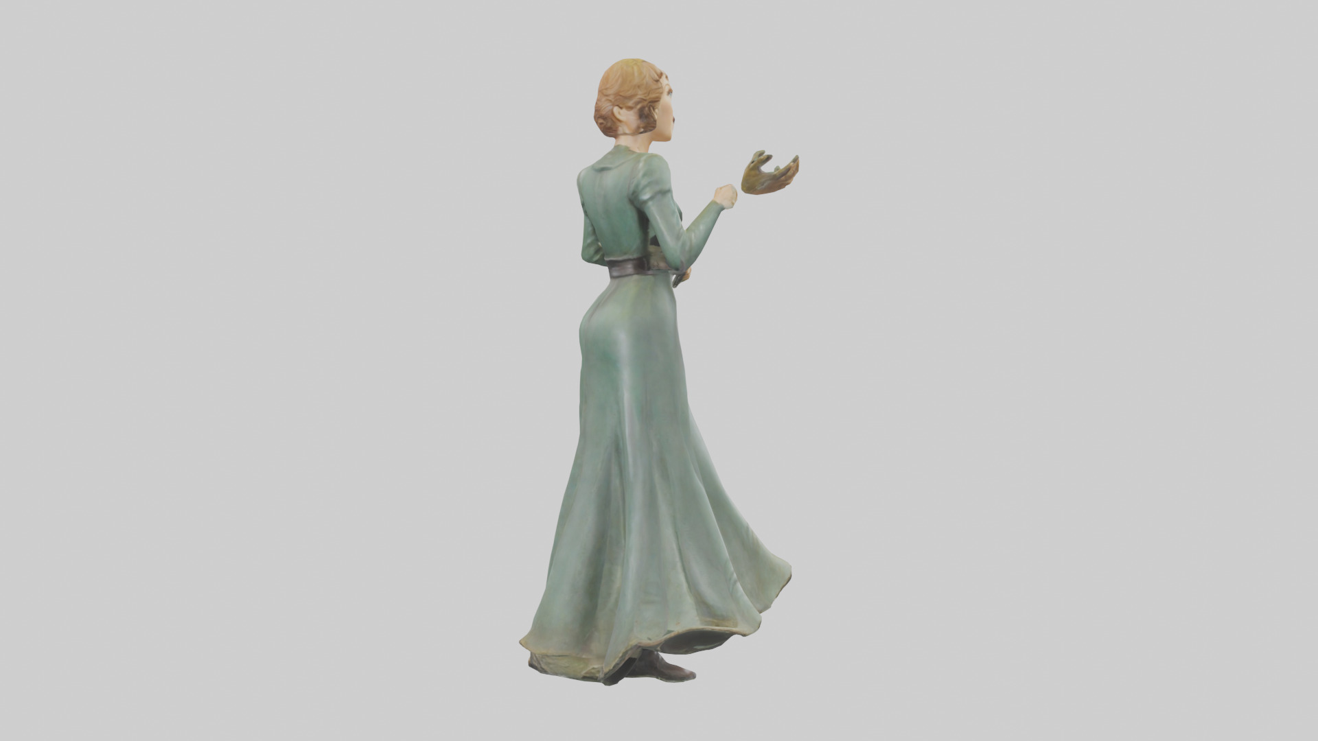 Julie Andrews statue model Low-poly 3D model_13